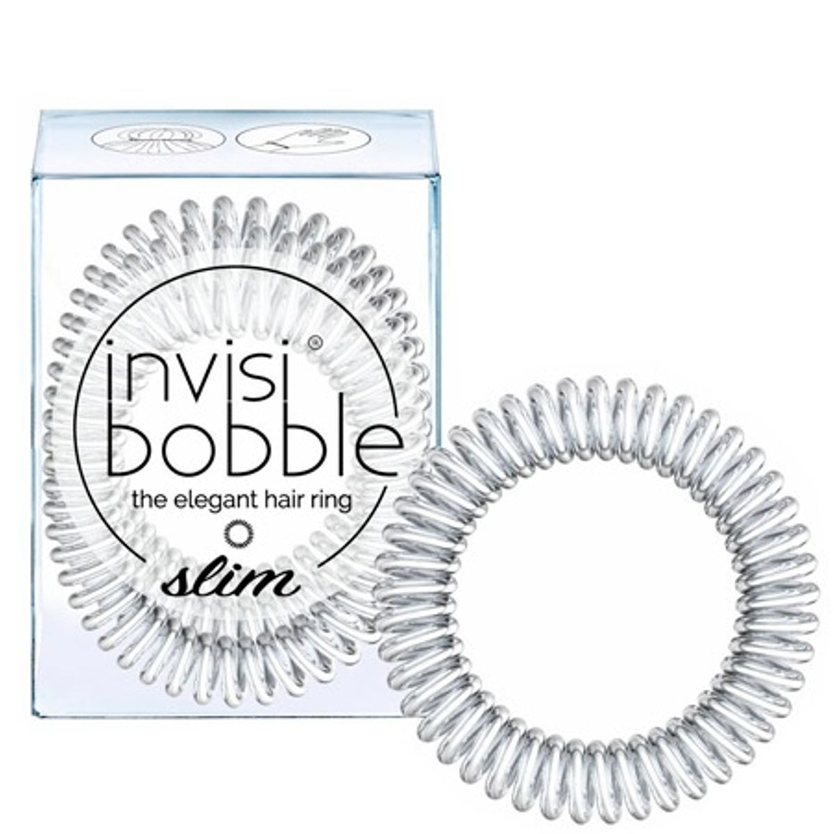 Invisibobble Slim Chrome Sweet Chrome - 3 stk