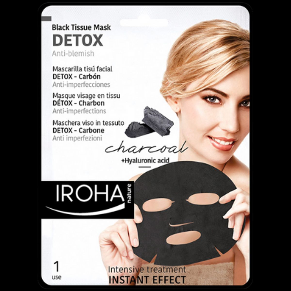 Iroha Detox Black Sheet Mask - 1 stk