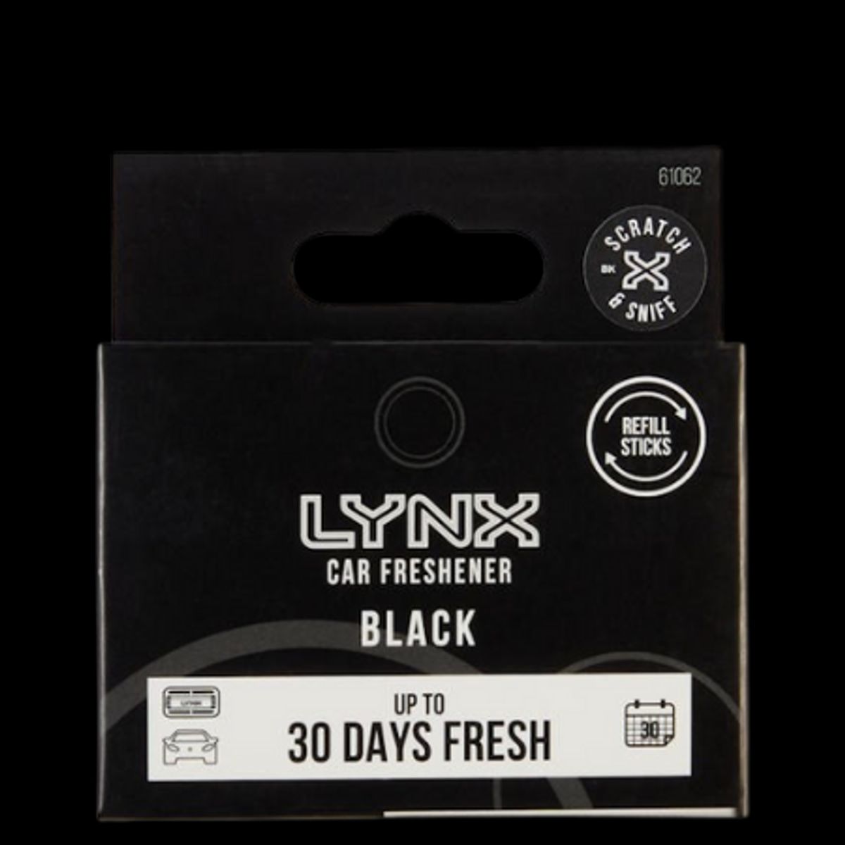 Lynx Black Refill Luftfrisker til Bil - 2 stk