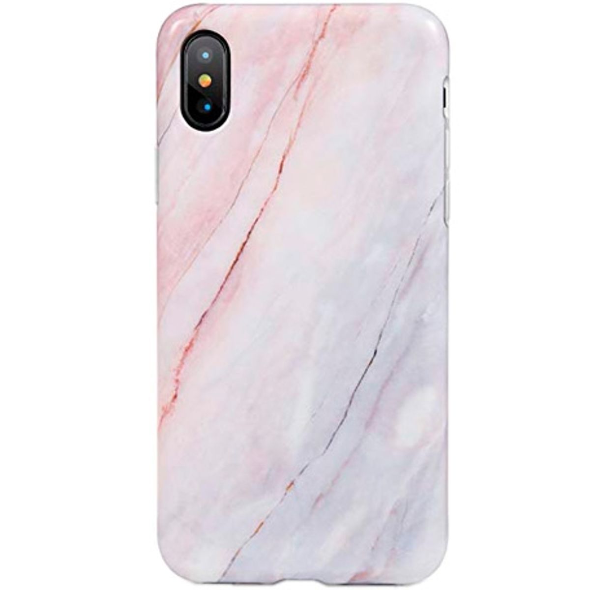 BasicPlus iPhone X/Xs Cover - Rosa Marmor