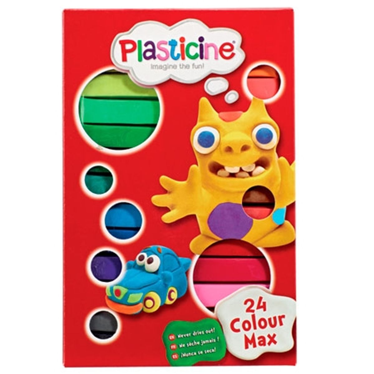 Plasticine Colour Max - 24 stk