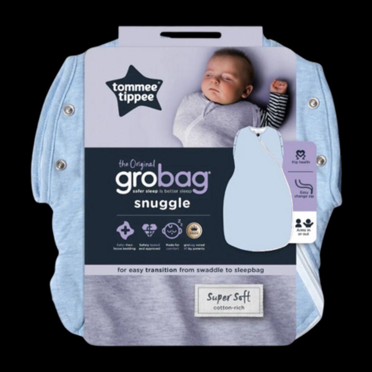 Tommee Tippee Grobag Snuggle Blå - 3-9 mdr