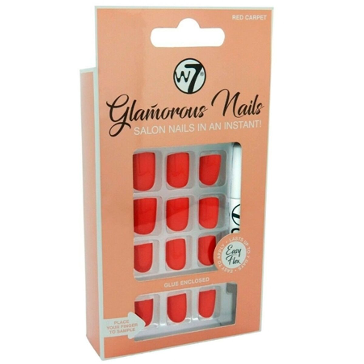 W7 Glamorous Nails Red Carpet - 24 stk