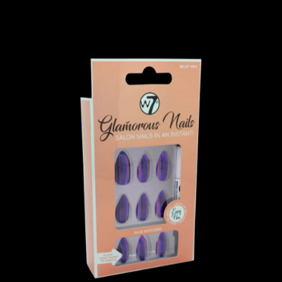 W7 Glamorous Nails Milky Way - 24 stk