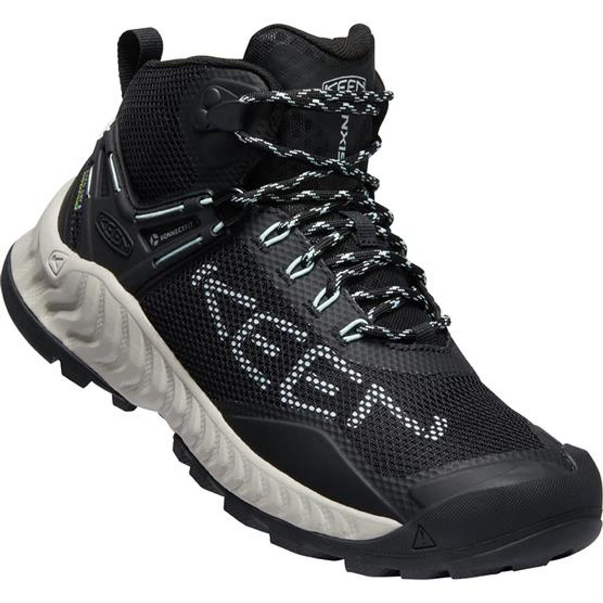 Keen Womens NXIS EVO Mid WP, Black / Blue Glass