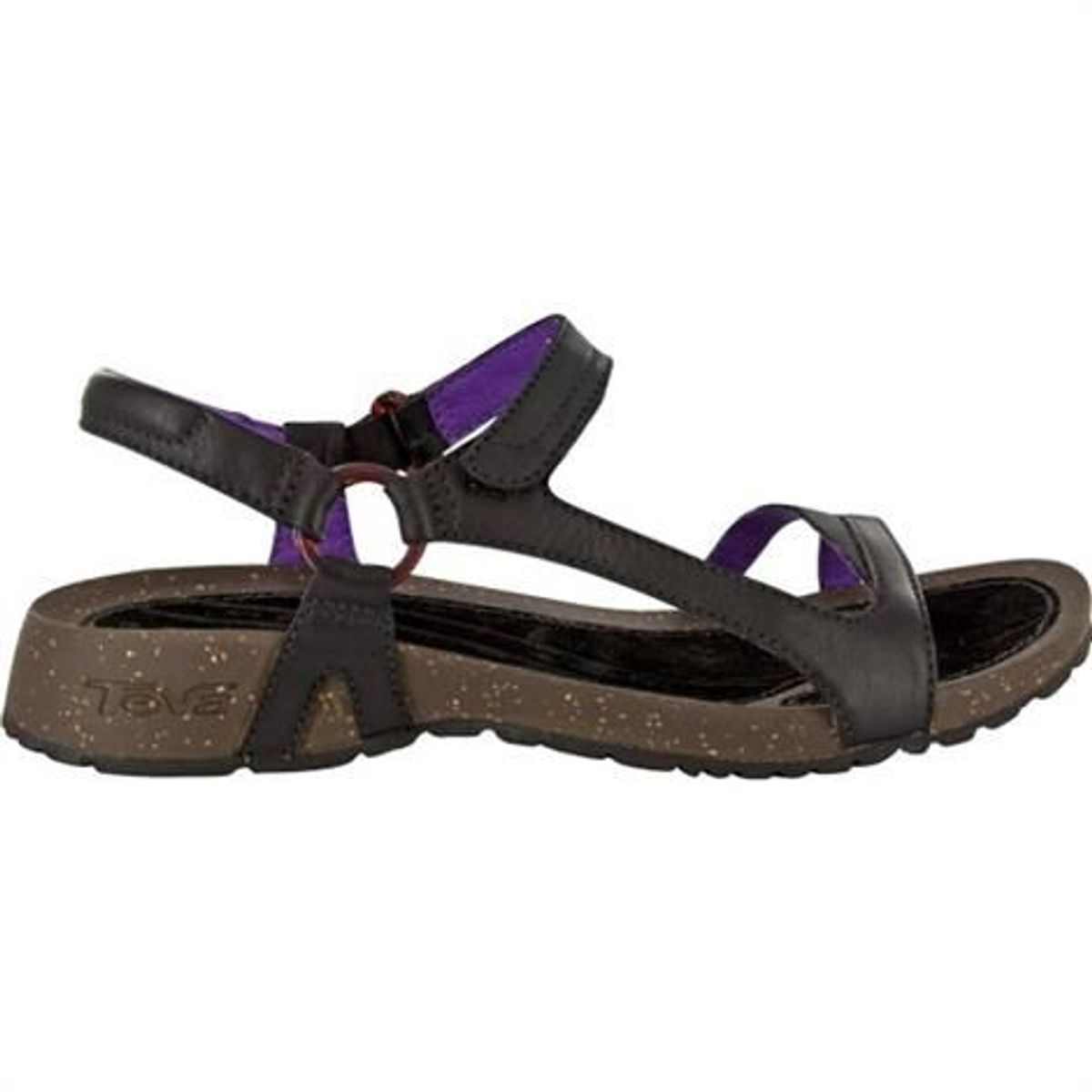 Teva Cabrillo Universal Leather Dame, Black / Purple