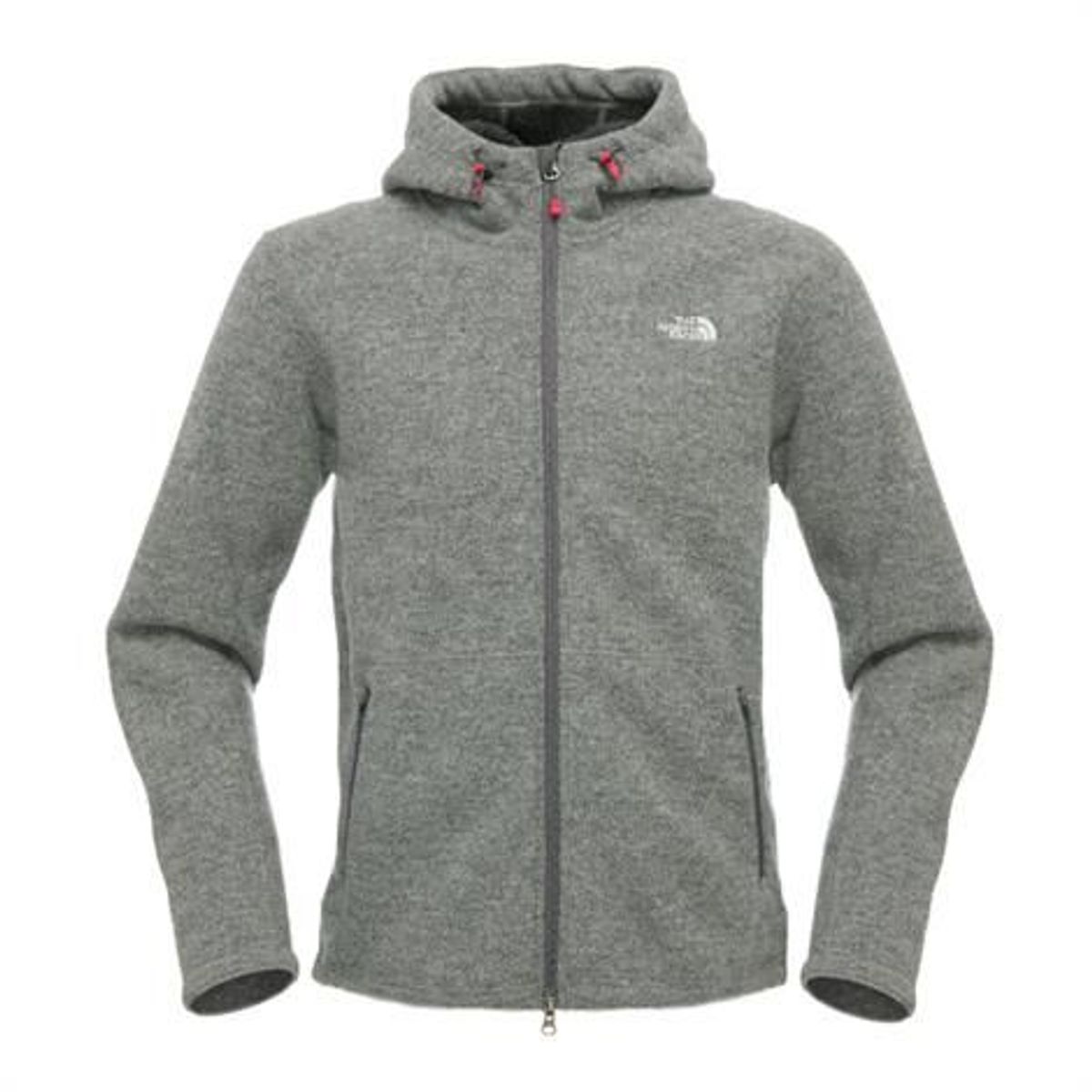 The North Face Mens Zermatt Full Zip Hoodie, Heather Grey