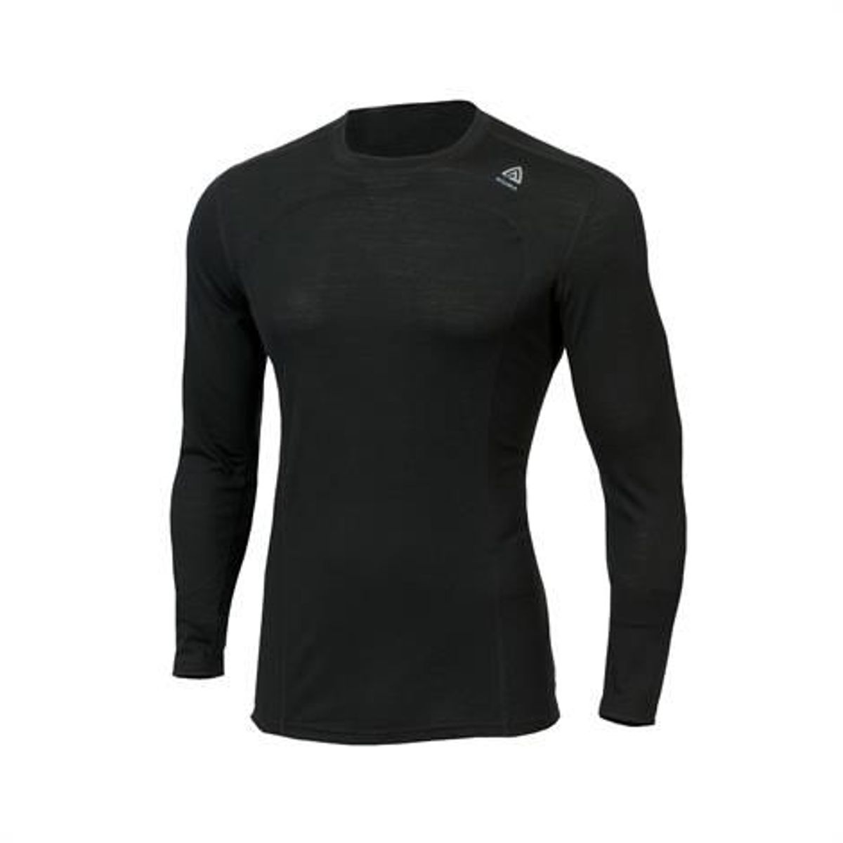 Aclima Lightwool Crew Neck Shirt Man, Jet Black