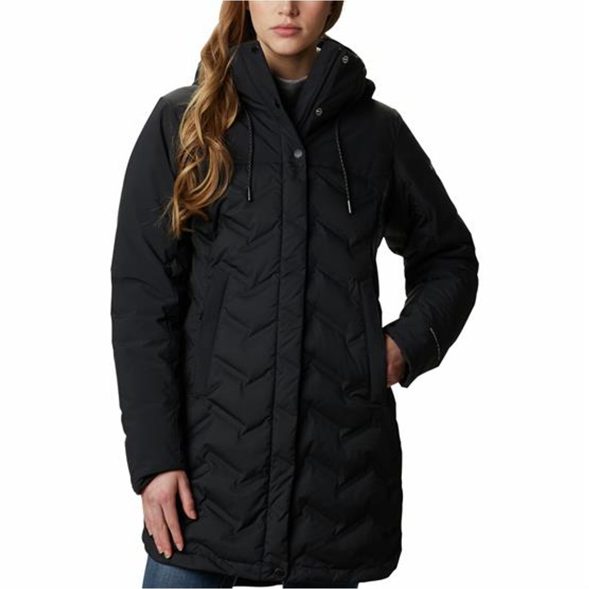 Columbia Mountain Croo Long Down Jacket Womens, Black