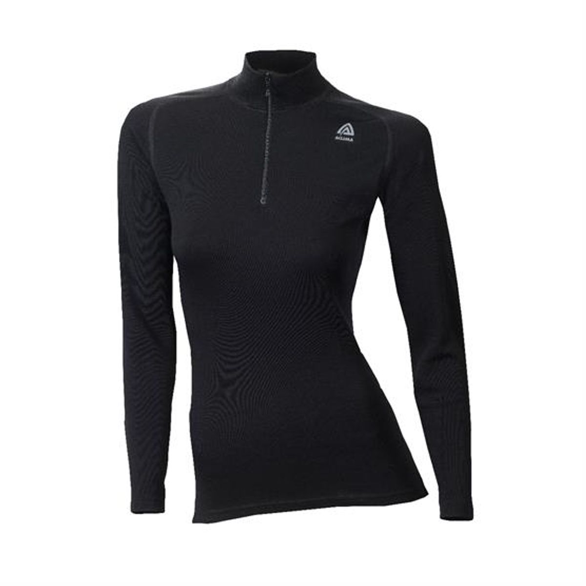 Aclima WarmWool Mockneck Womens, Jet Black