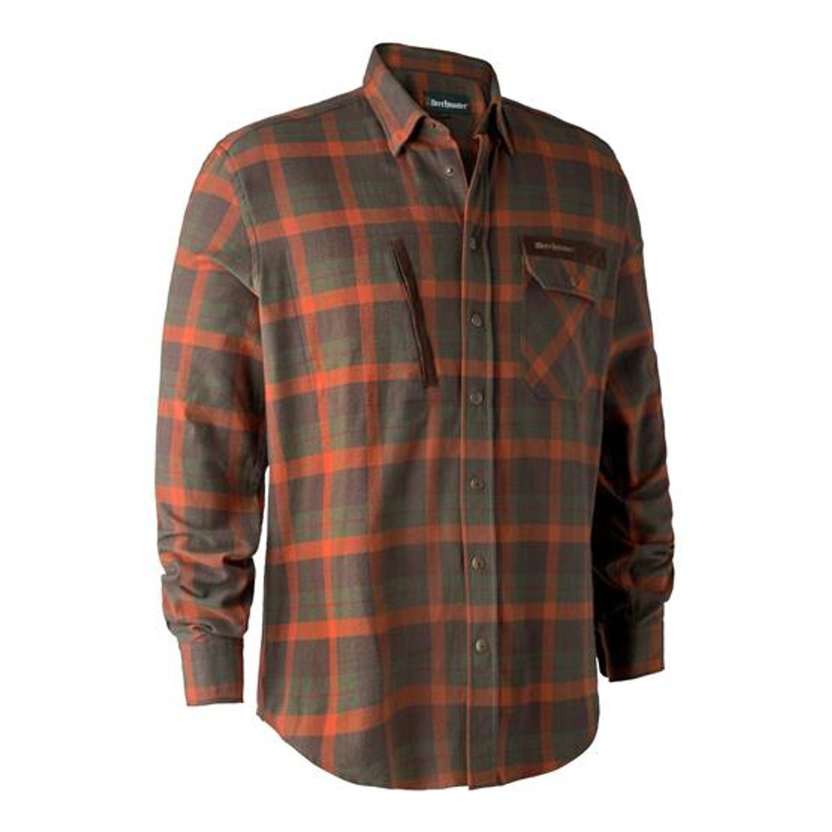 Deerhunter Mens Ethan Shirt, Orange Check