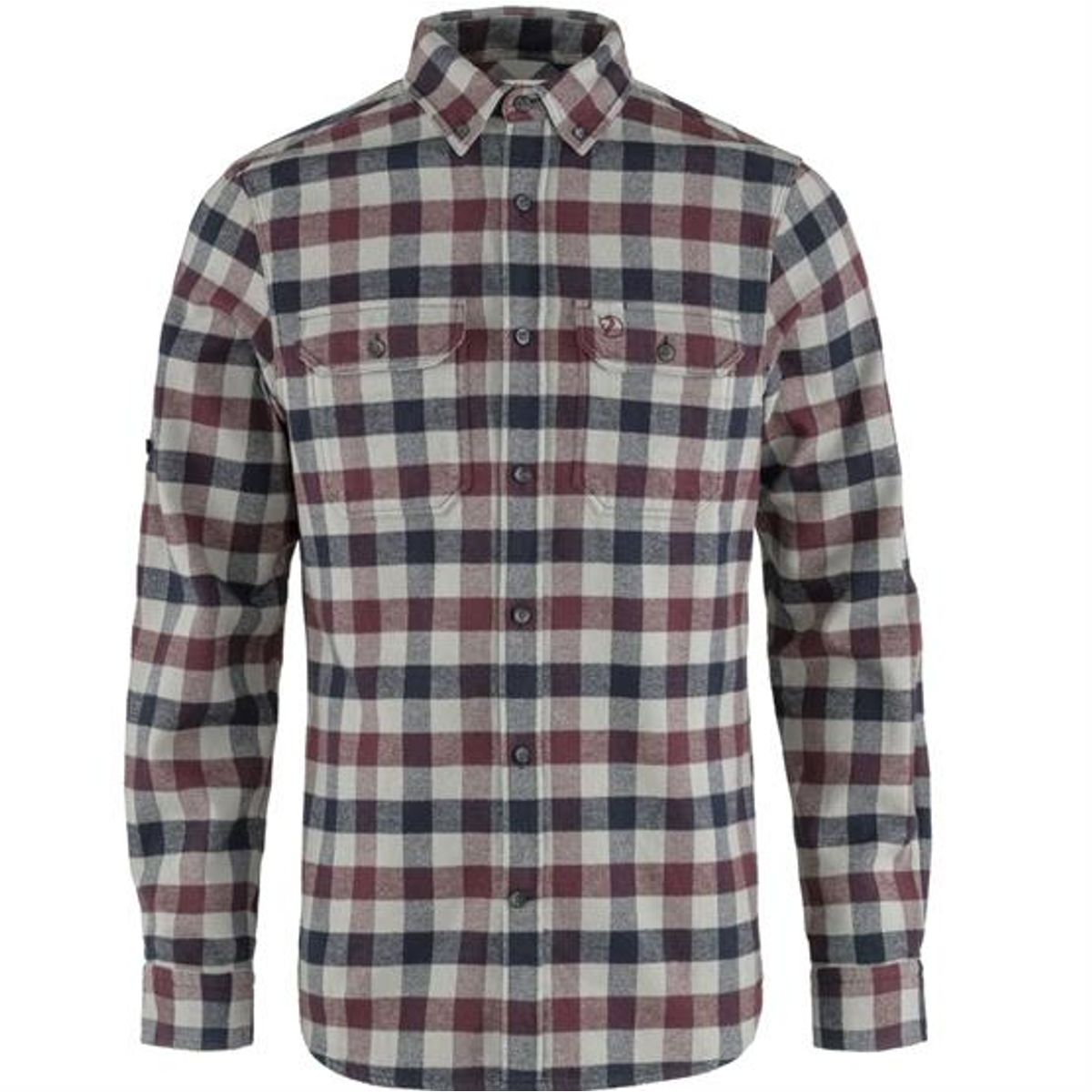 Fjällräven Skog Shirt Mens, Dark Garnet / Fog