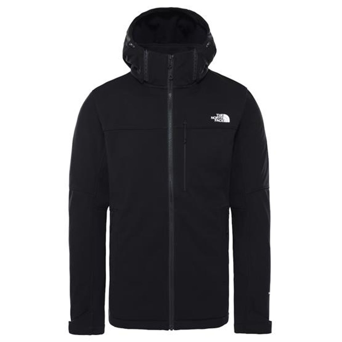 The North Face Mens Diablo Softshell Detachable Hood, Black / Black