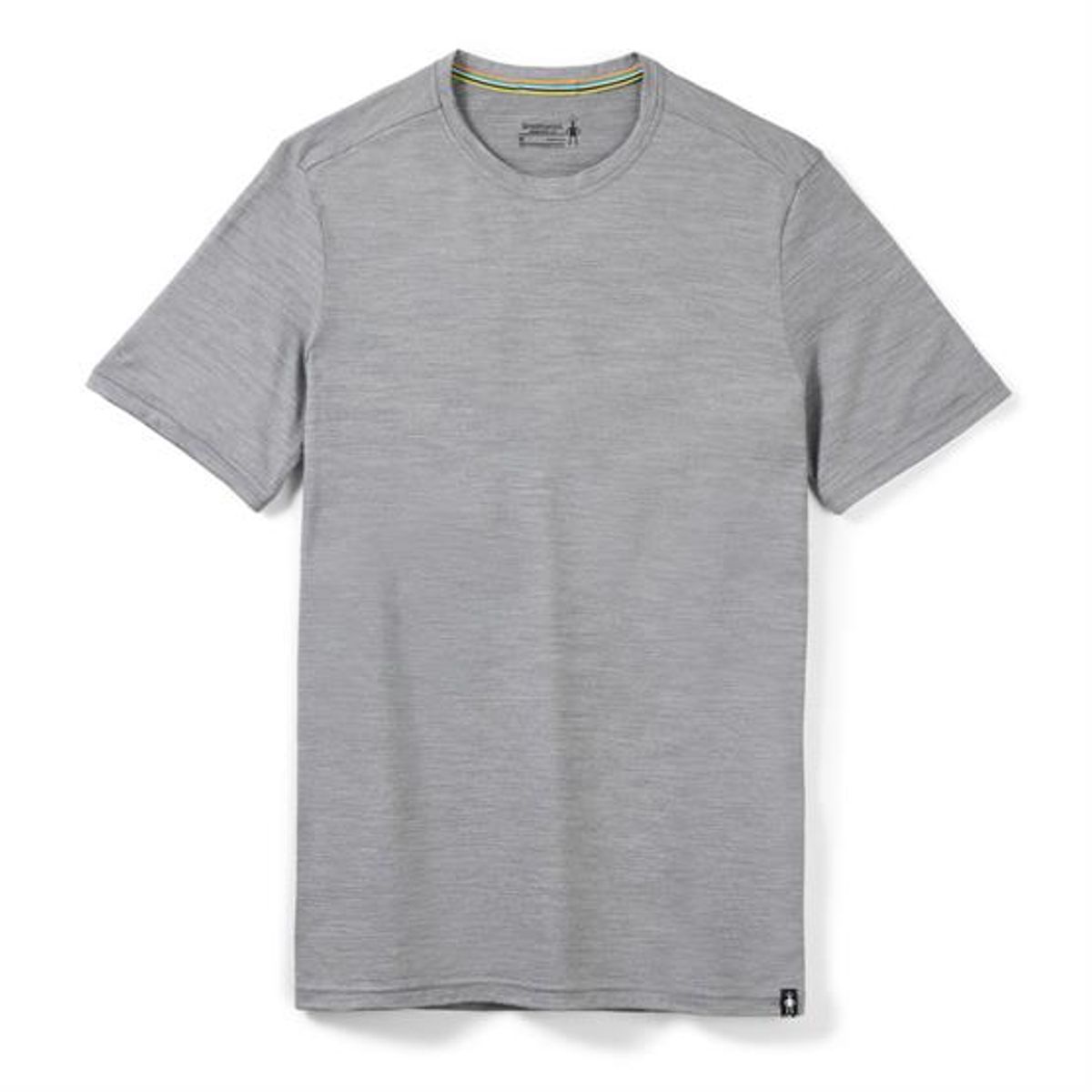 Smartwool Mens S/S Tee Slim Fit, Light Grey Heather