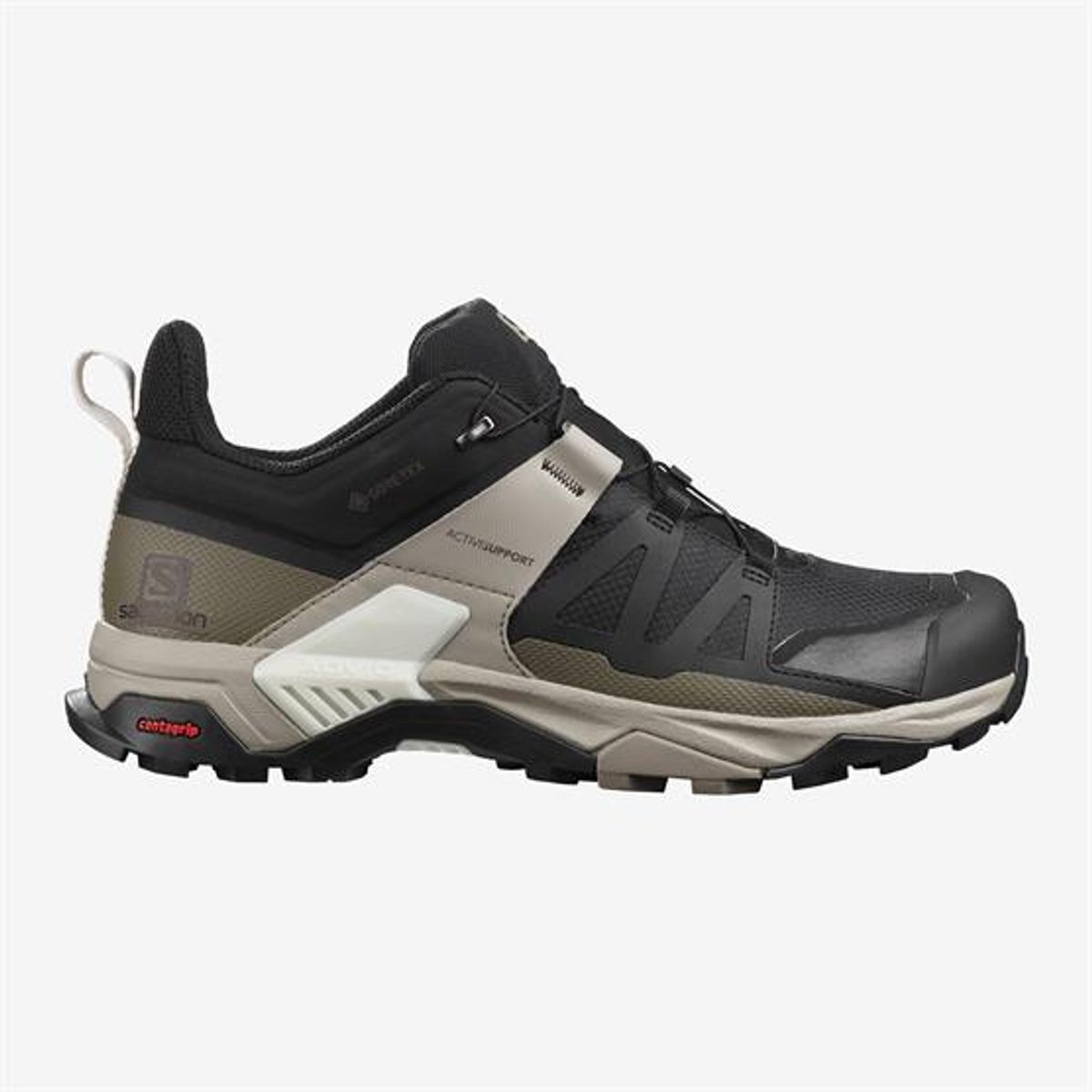 Salomon X Ultra 4 GTX Mens, Black / Vintage Kaki