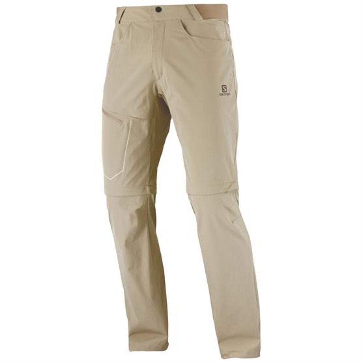 Salomon Wayfarer Zip Off Pants Mens, Roasted Cashew