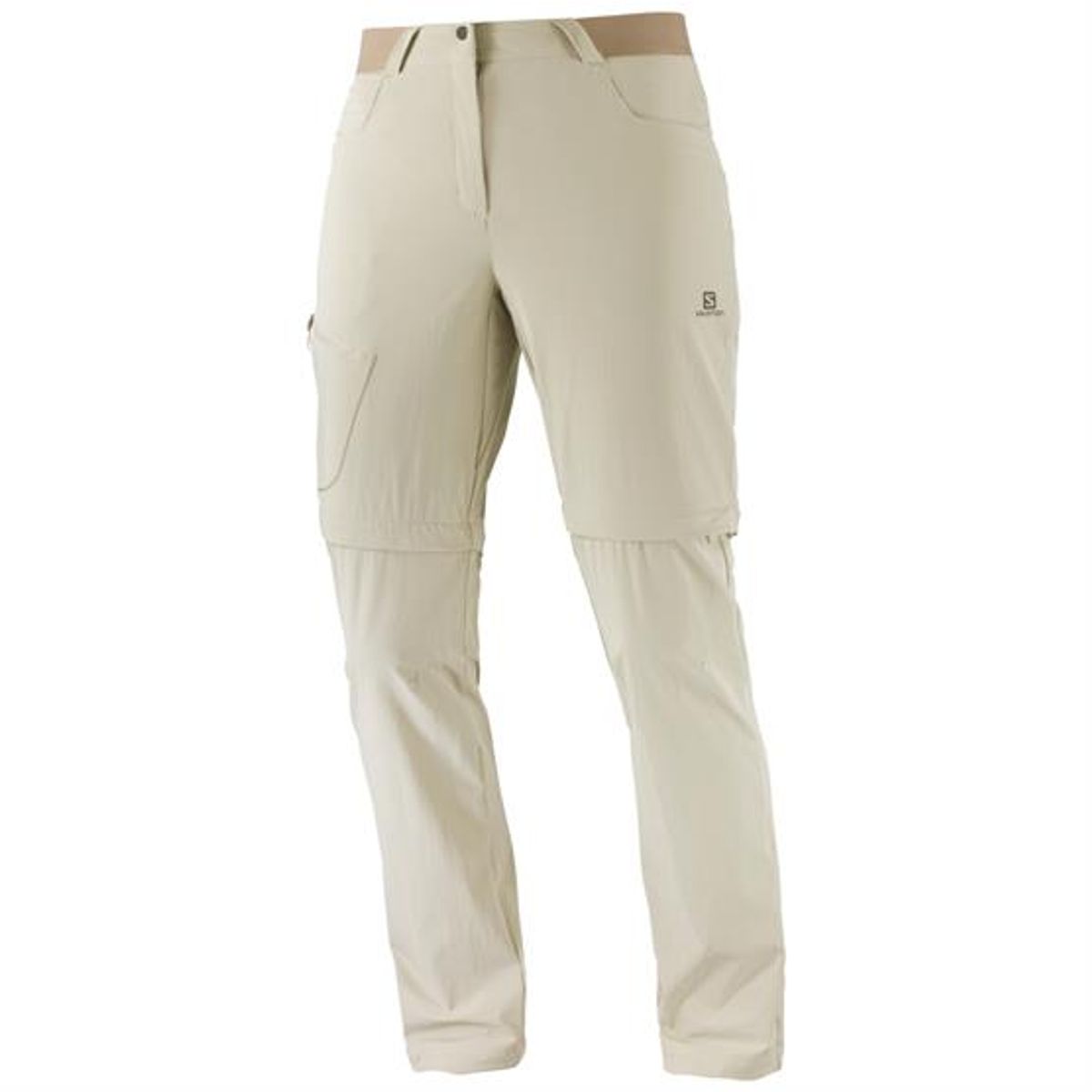 Salomon Wayfarer Zip Off Pants Womens, Plaza Taupe