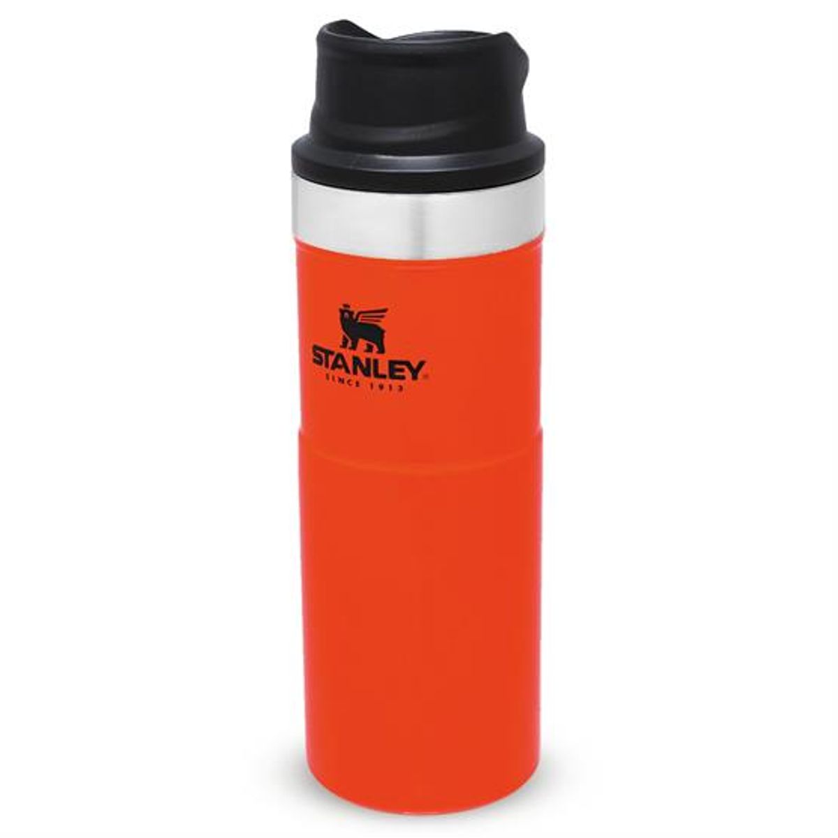 Stanley Heritage Trigger-Action Travel Mug 0,47L, Blaze Orange