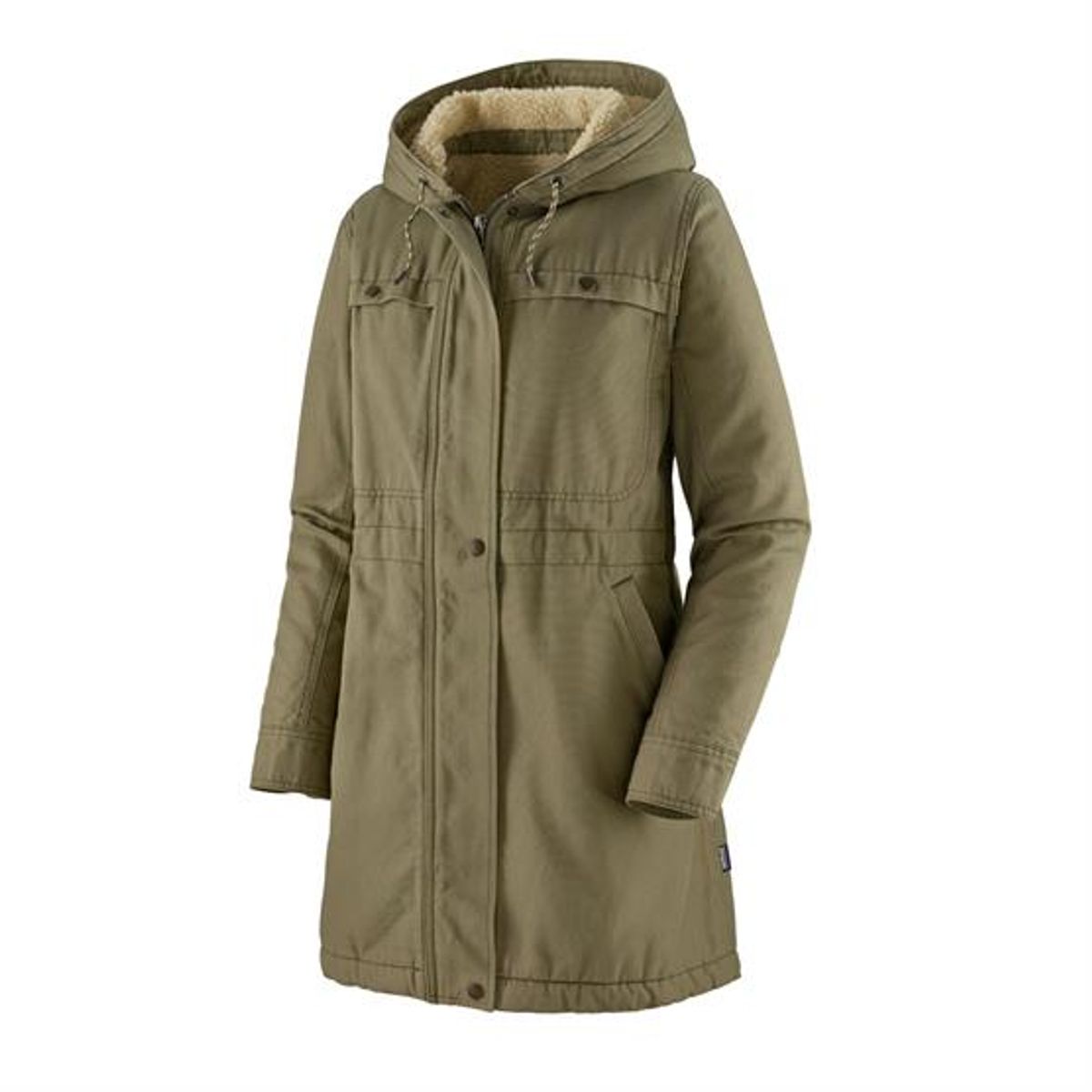 Patagonia Womens Insulated Prairie Dawn Parka, Sage Khaki