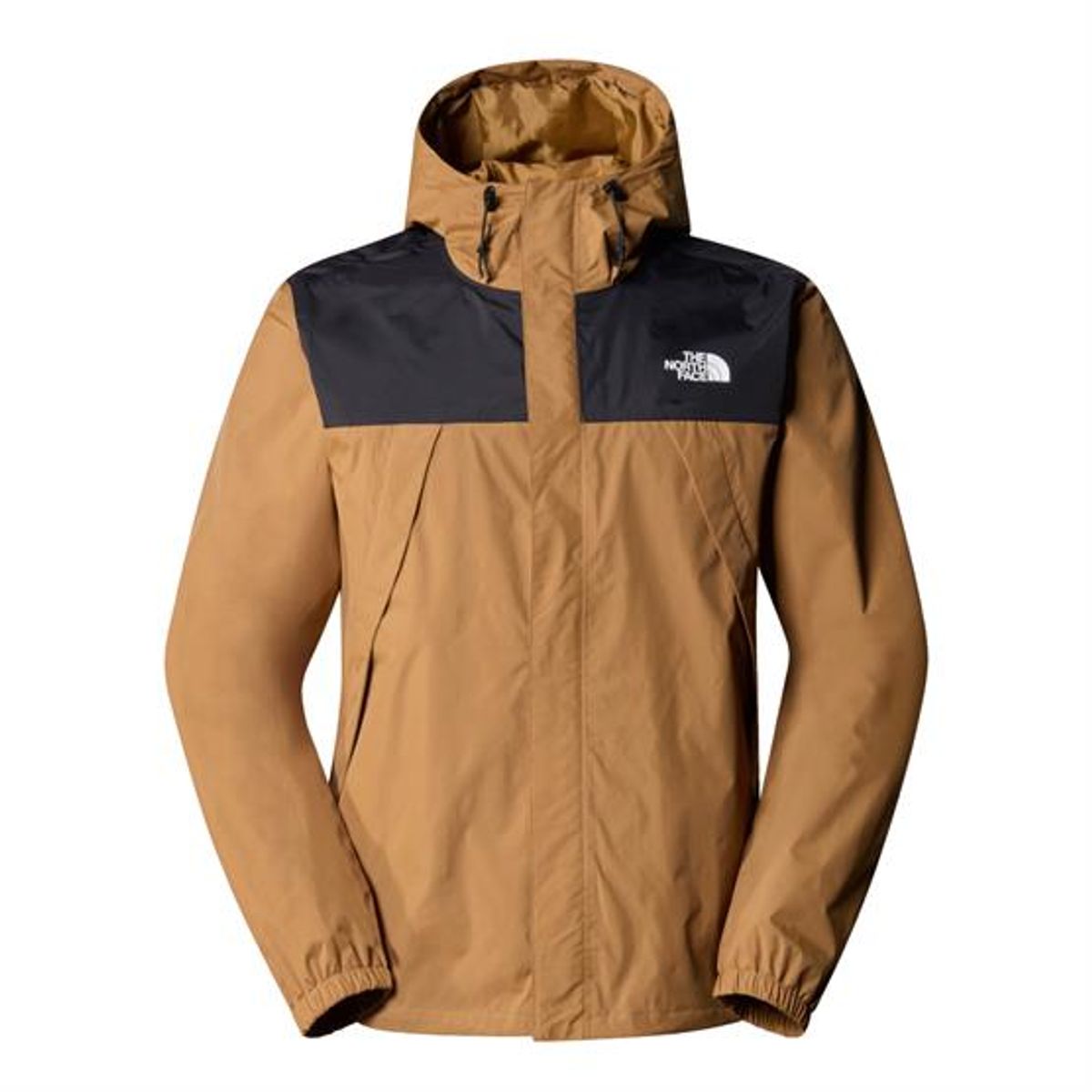 The North Face Mens Antora Jacket, Utility Brown / Black