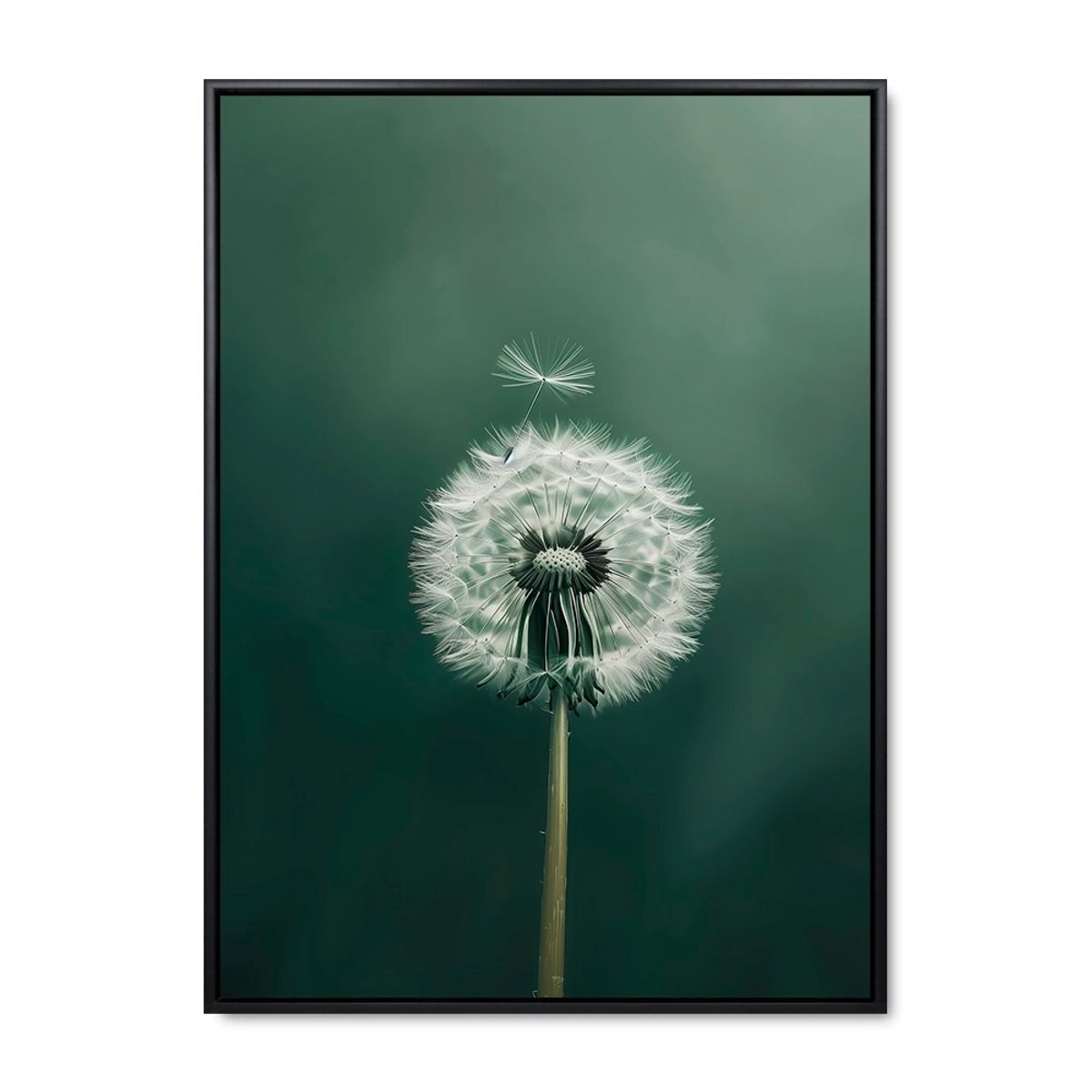 Dandelion Delight - 90x120 cm. - Sort ramme