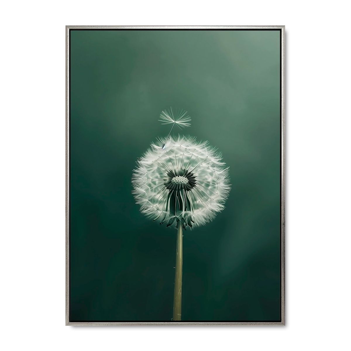 Dandelion Delight - 70x100 cm. - Sølv ramme