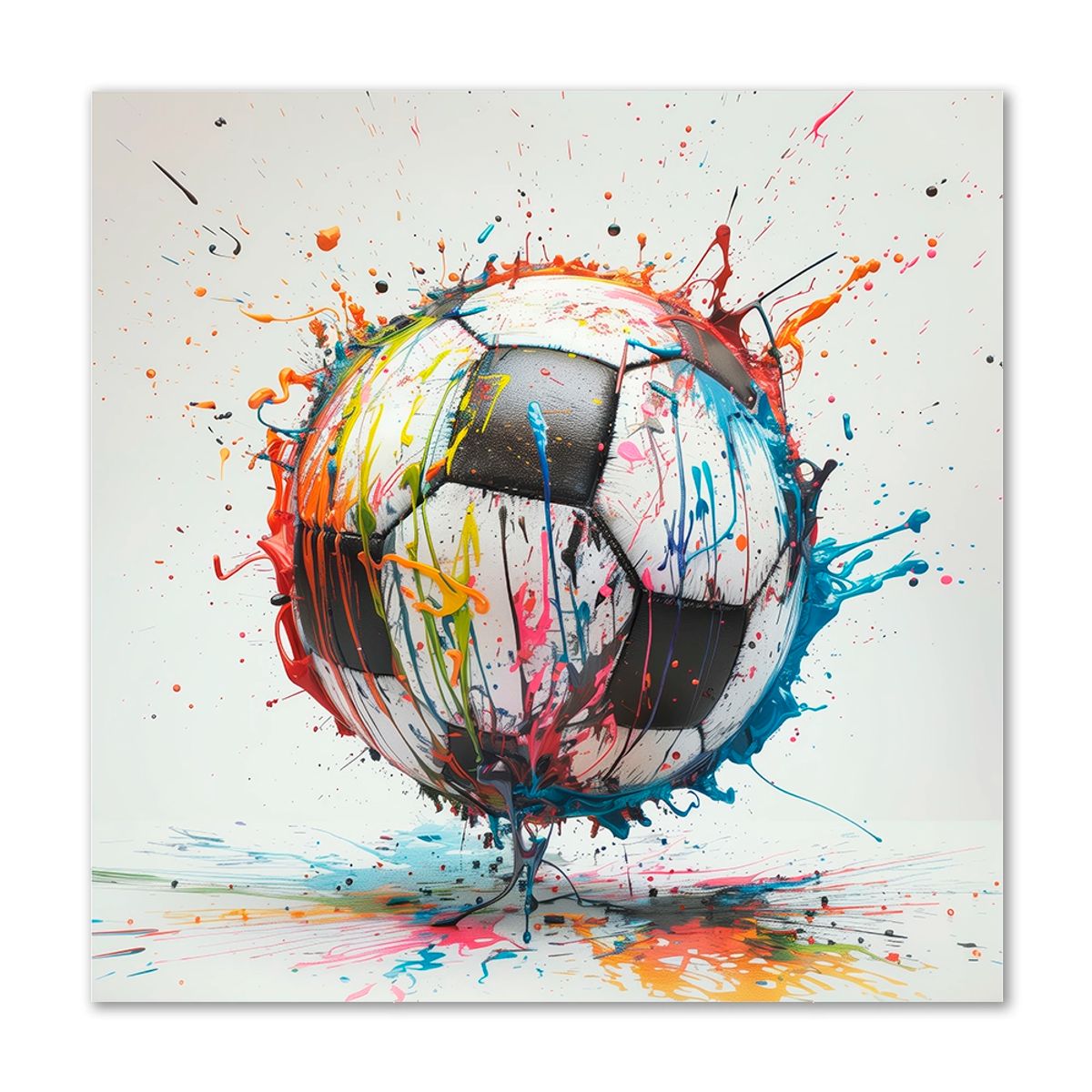 Dynamic Dribble - 60x60 cm. - Ingen