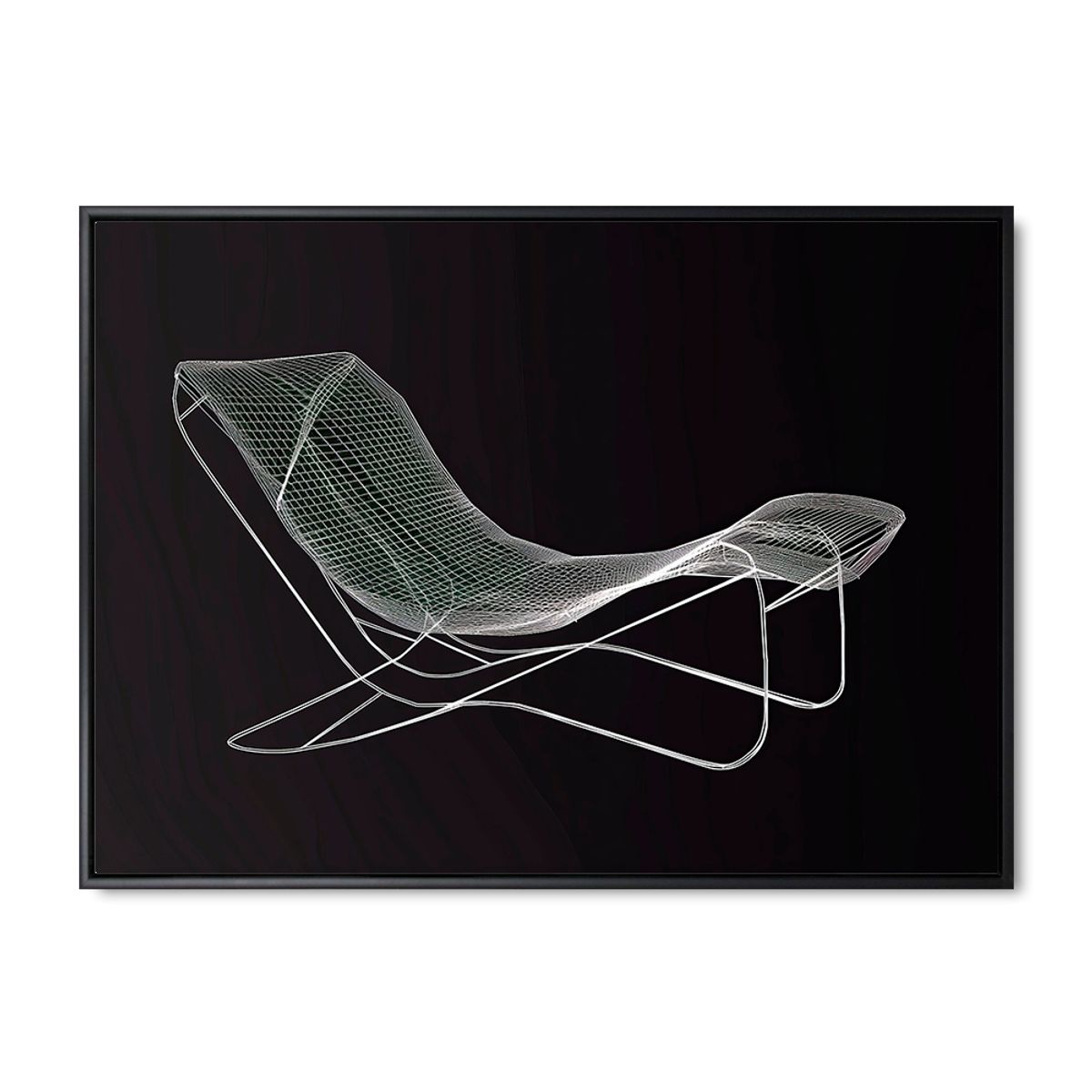 Graceful 8 - 60x80 cm. - Sort ramme