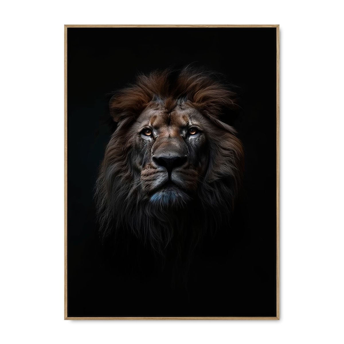 Lion of the night - 60x80 cm. - Ege ramme