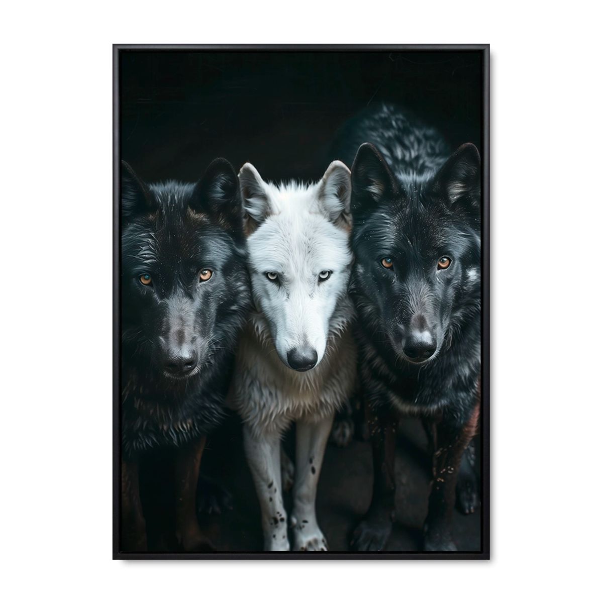 Loyal Pack - 90x120 cm. - Sort ramme