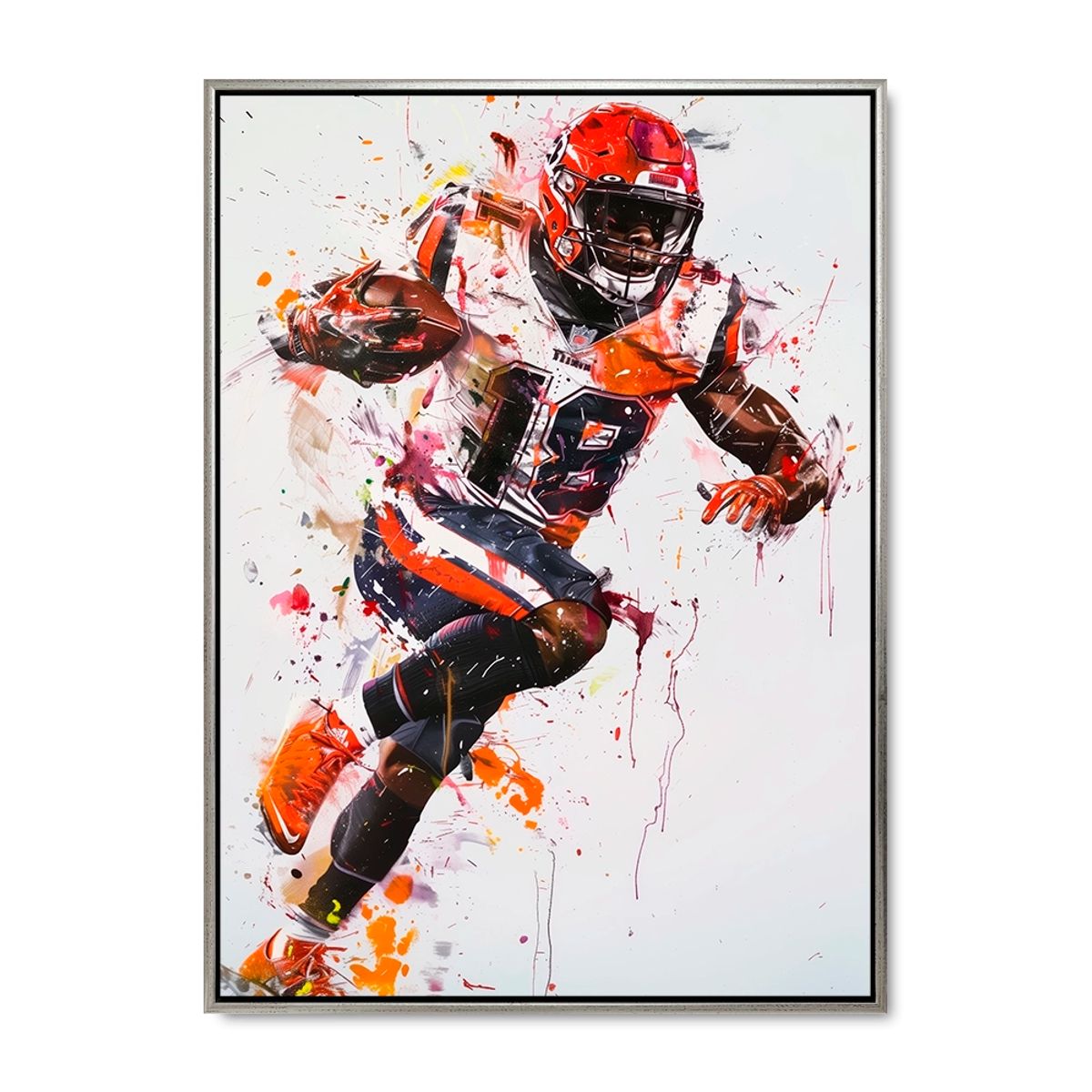 Touchdown Drive - 60x80 cm. - Sølv ramme