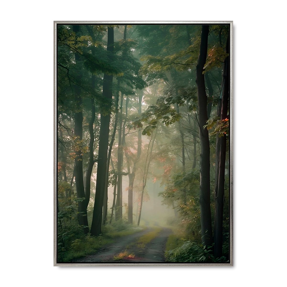 Woodland Whispers - 60x80 cm. - Sølv ramme