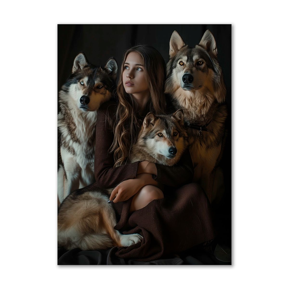 Wolf Whisperer - 70x100 cm. - Ingen