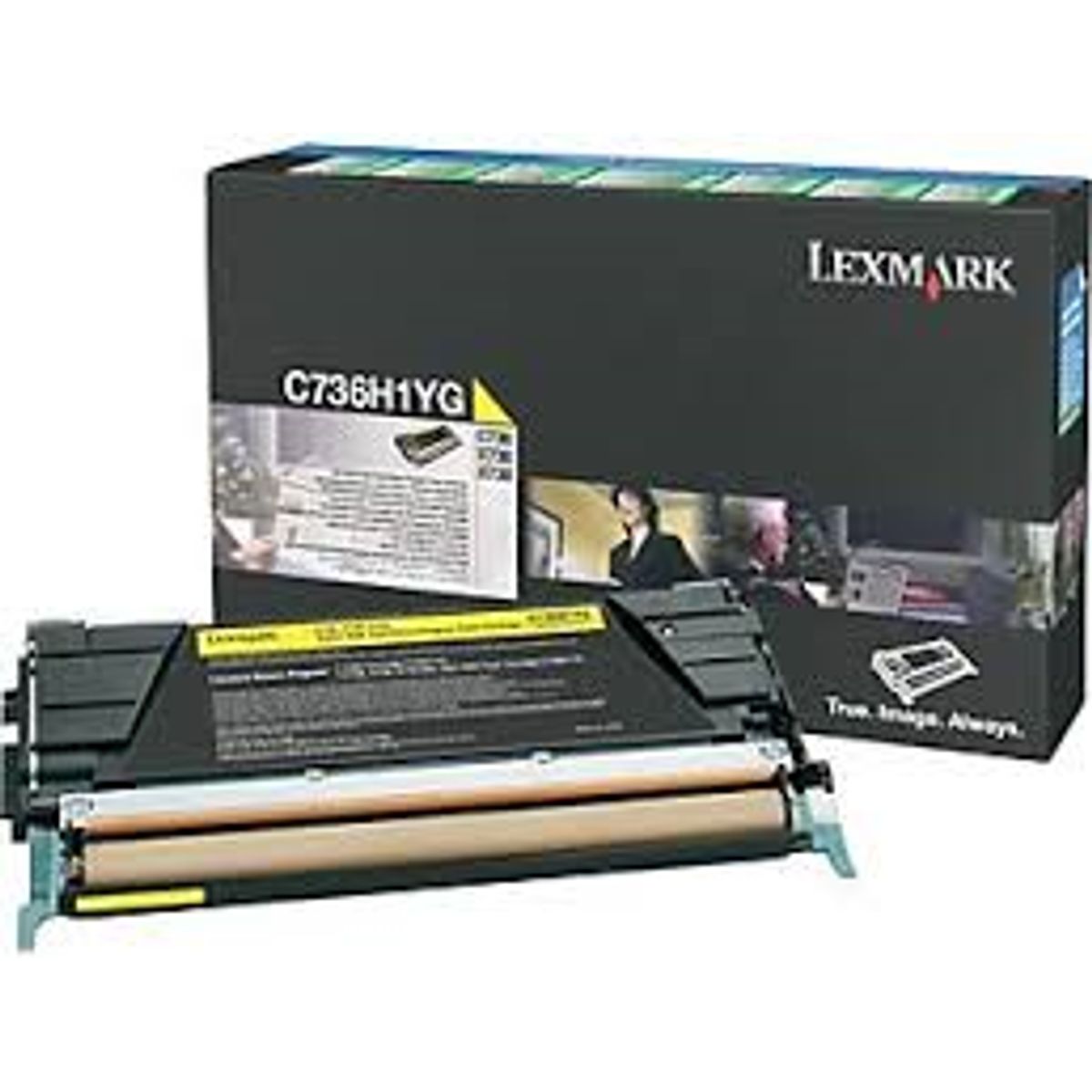 Gul lasertoner - Lexmark C736 - 12.000 sider