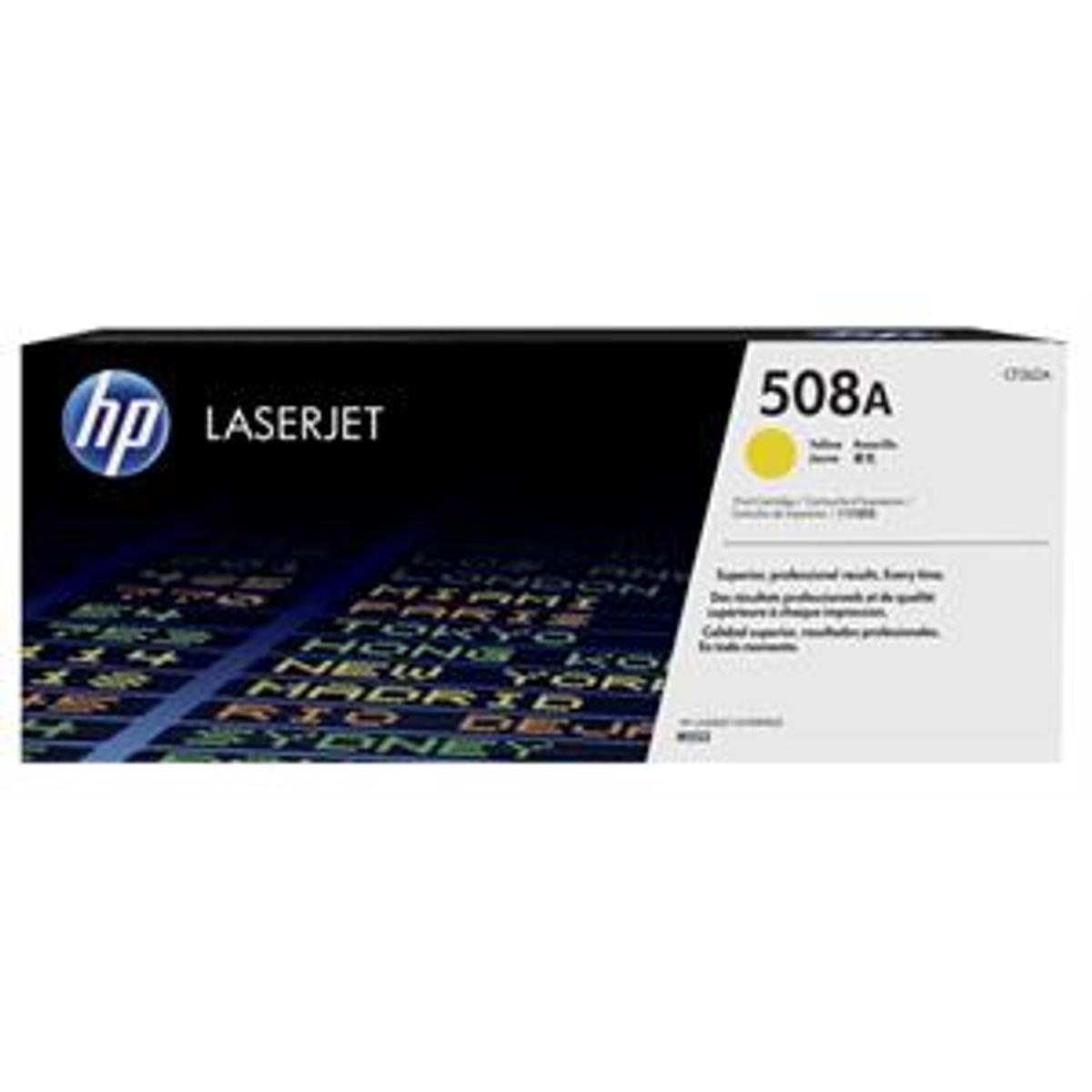 Gul lasertoner - HP nr.508A - 5.000 sider