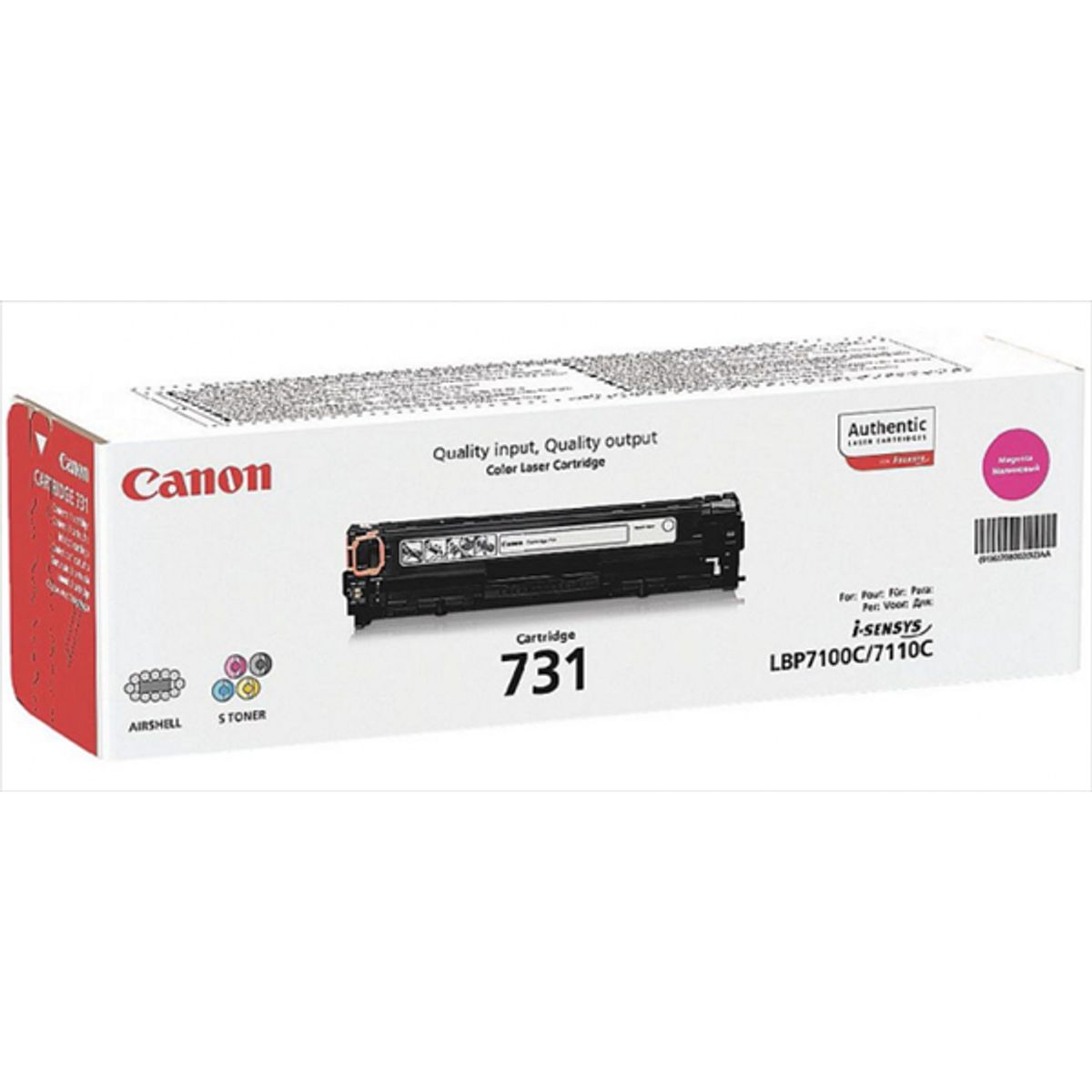 Magenta lasertoner - Canon 731M - 1.500 sider.