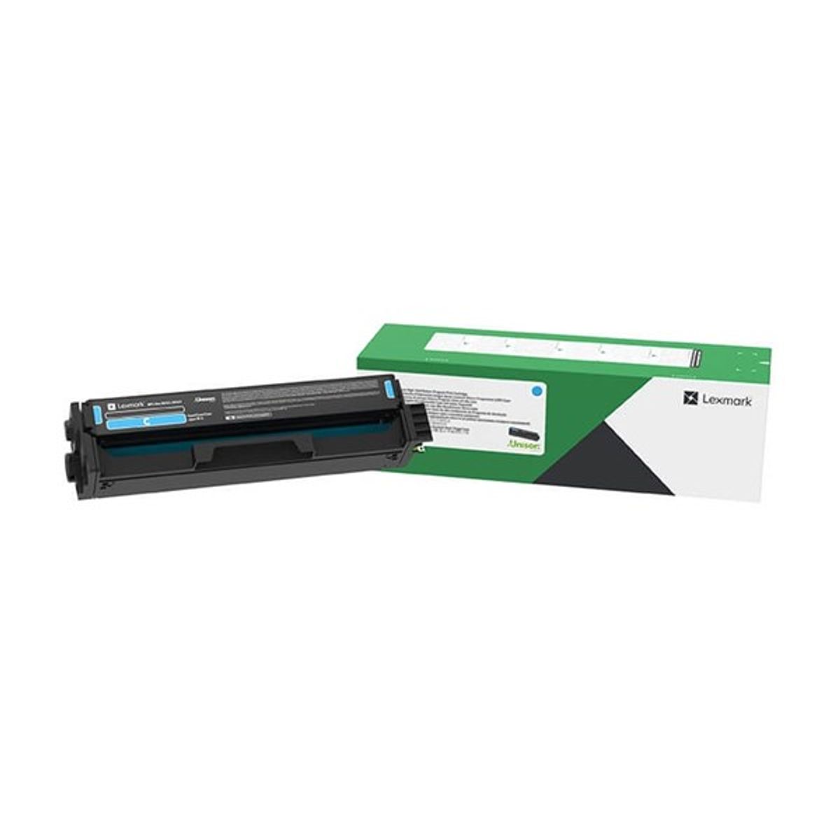 Cyan lasertoner - Lexmark C3220 - 1.500 sider