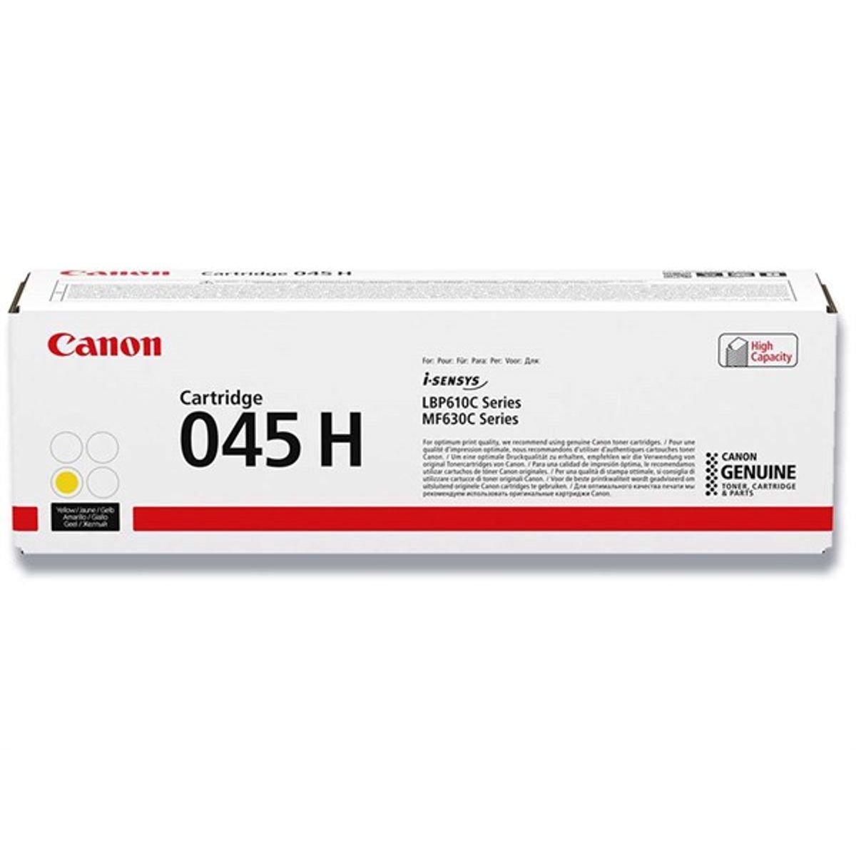 Gul lasertoner - Canon 045H - 2.200 sider.