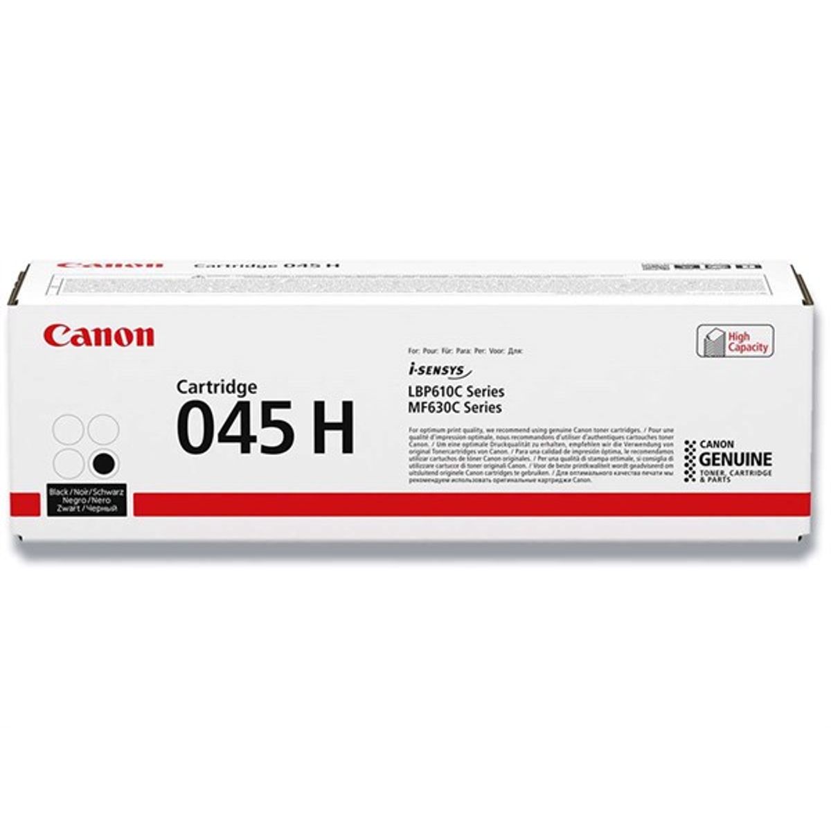 Sort lasertoner - Canon 045H - 2.800 sider.