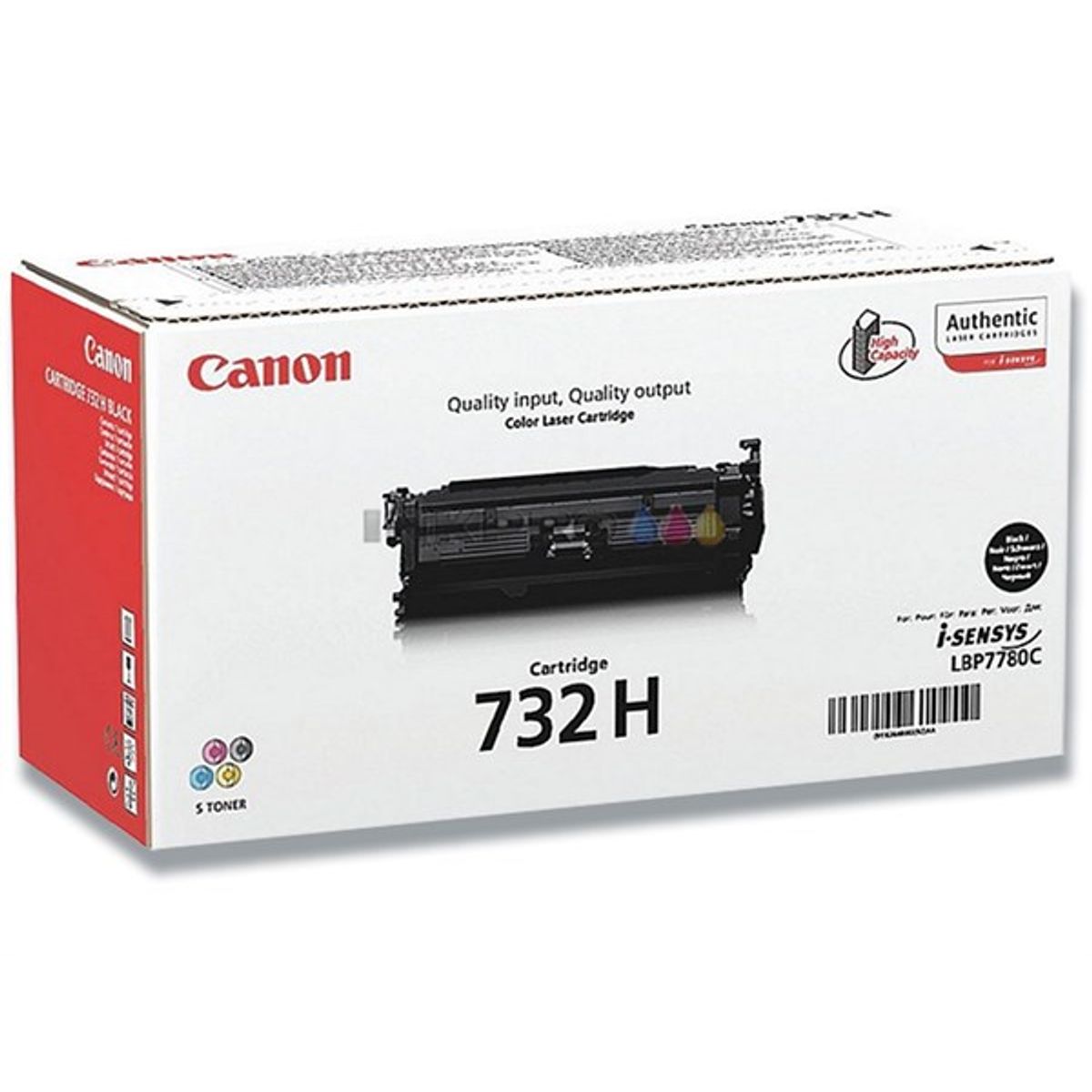 Sort lasertoner 732 H - Canon - 12.000 sider.