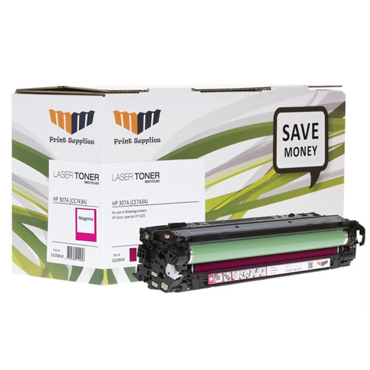 Magenta lasertoner - HPCE743A - 7.300 sider