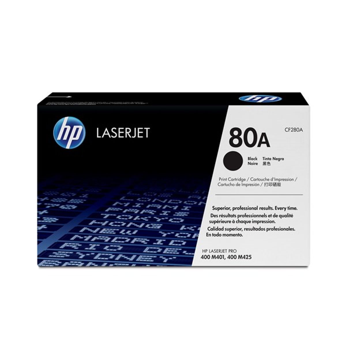 Sort lasertoner - HP nr.80A - 2.700 sider