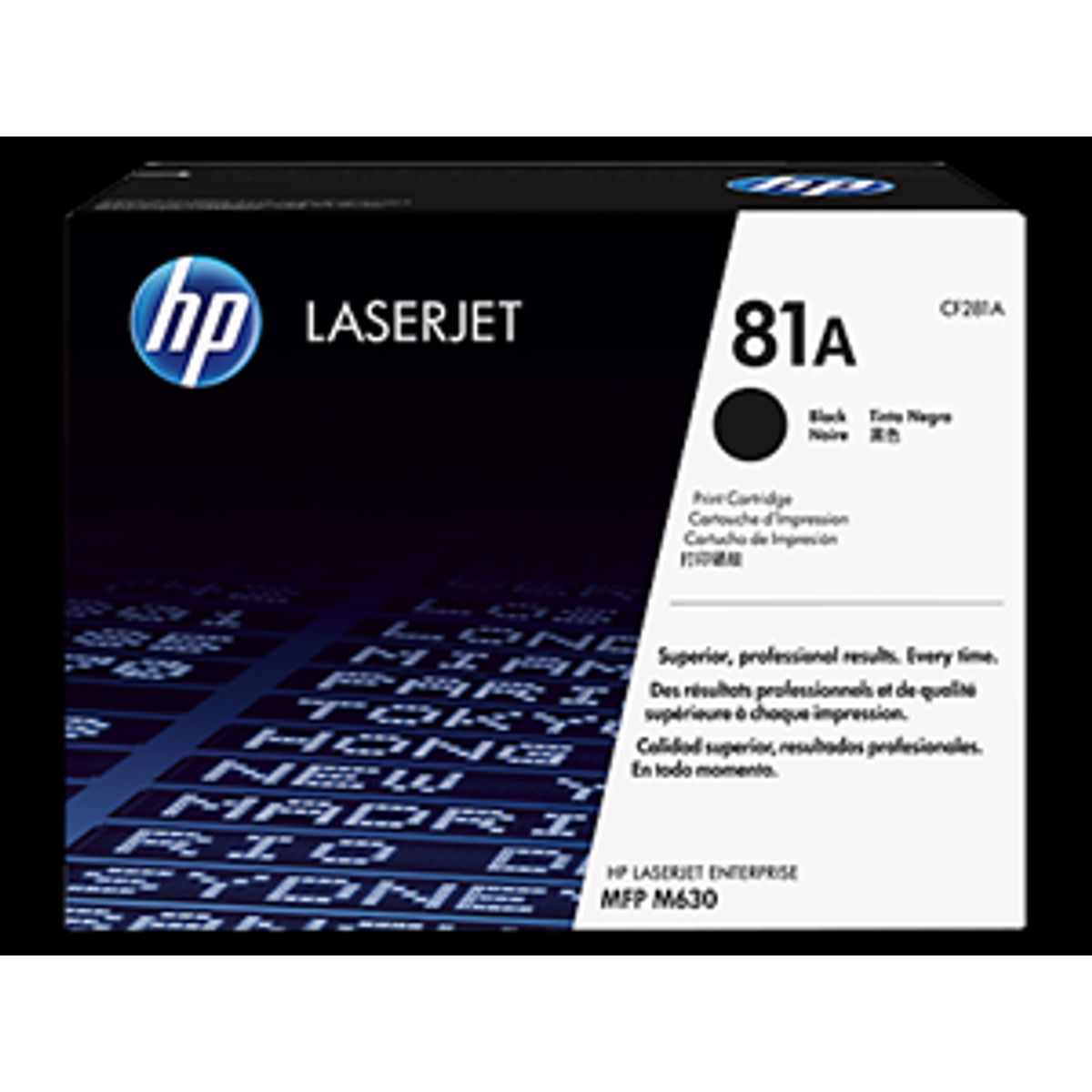 Sort lasertoner - HP nr.81A - 10.500 sider