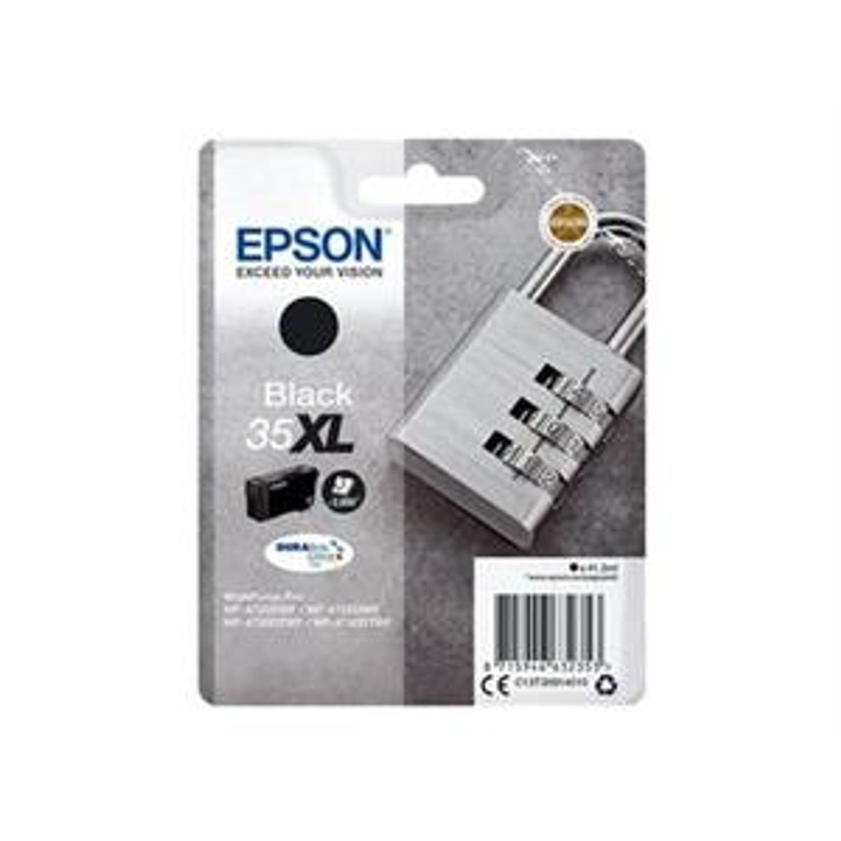 Sort blækpatron - Epson 35XL - 41,2ml