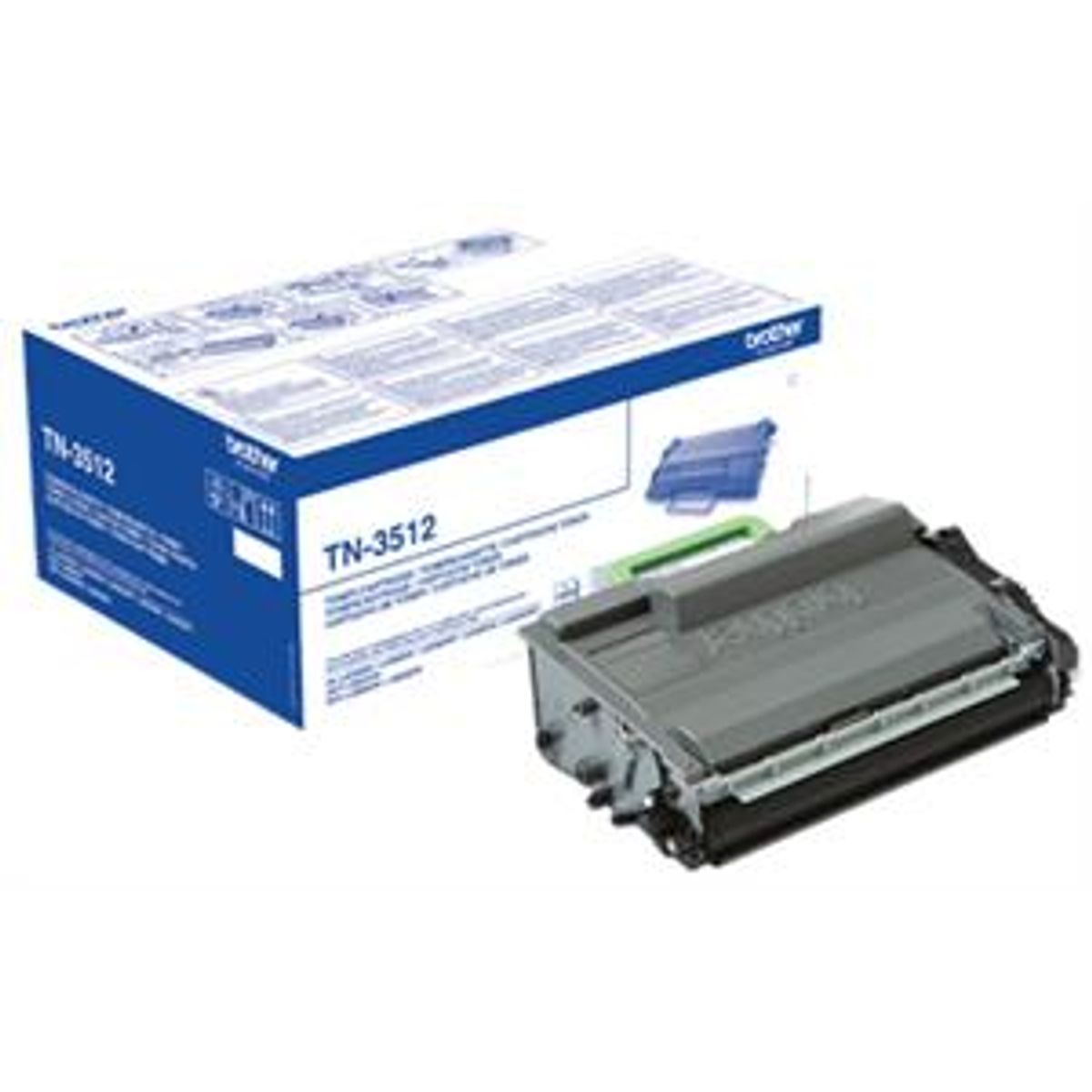 Sort lasertoner 3512 - Brother - 12.000 sider