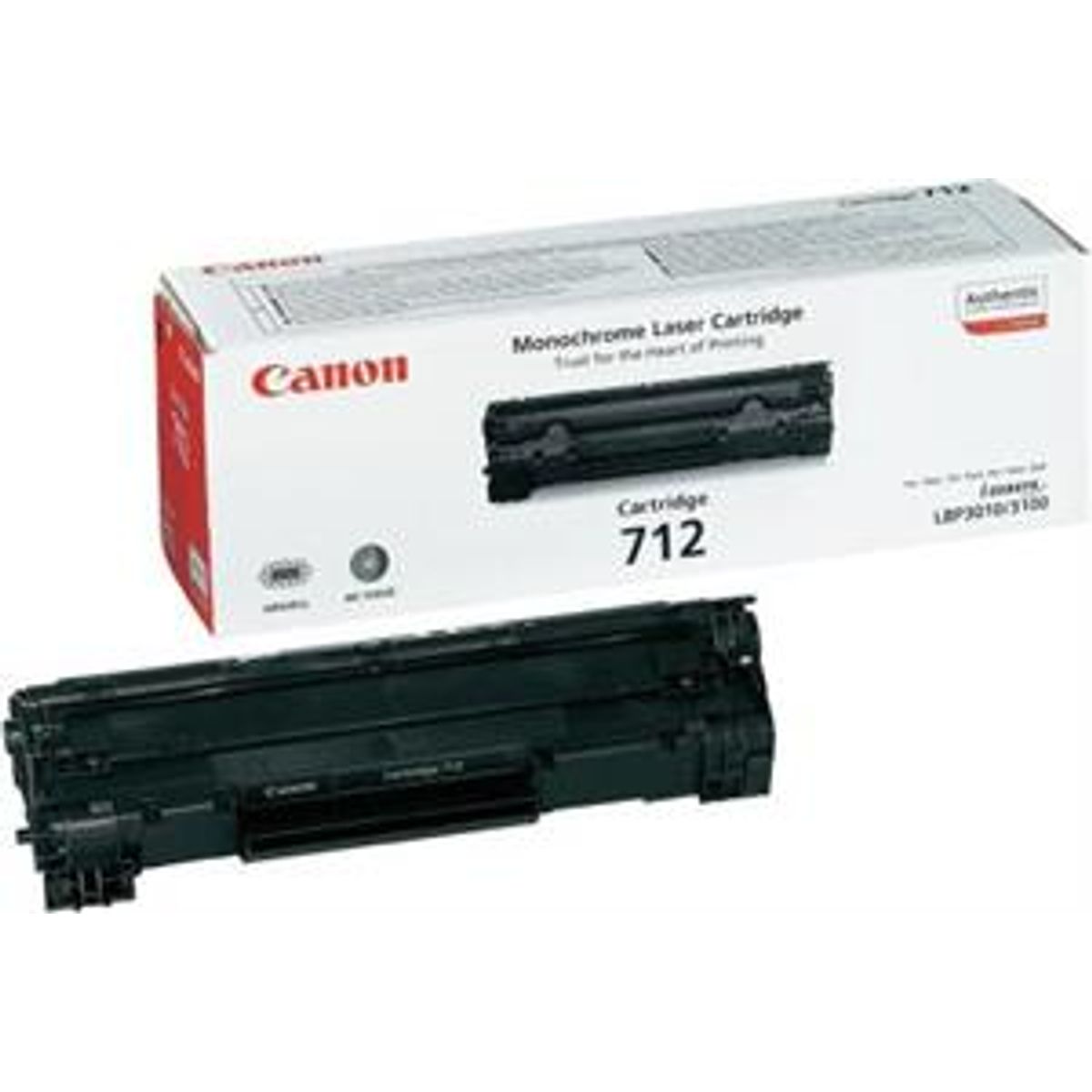 Sort lasertoner 712BK - Canon - 1.500 sider.