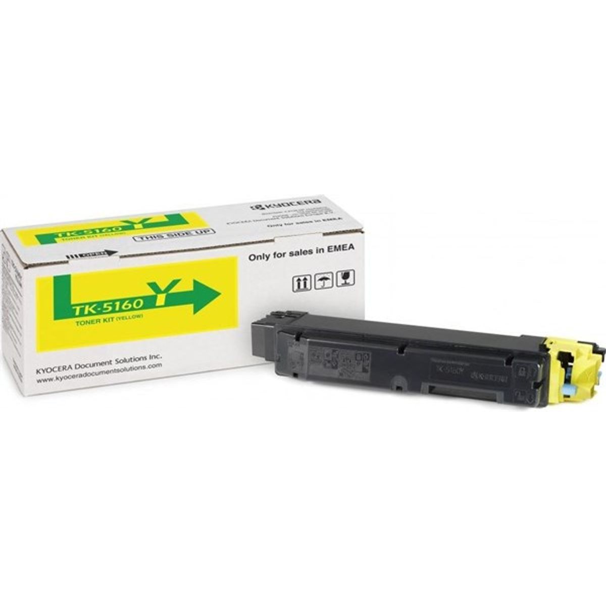 Gul lasertoner TK-5160Y - Kyocera - 12.000 sider