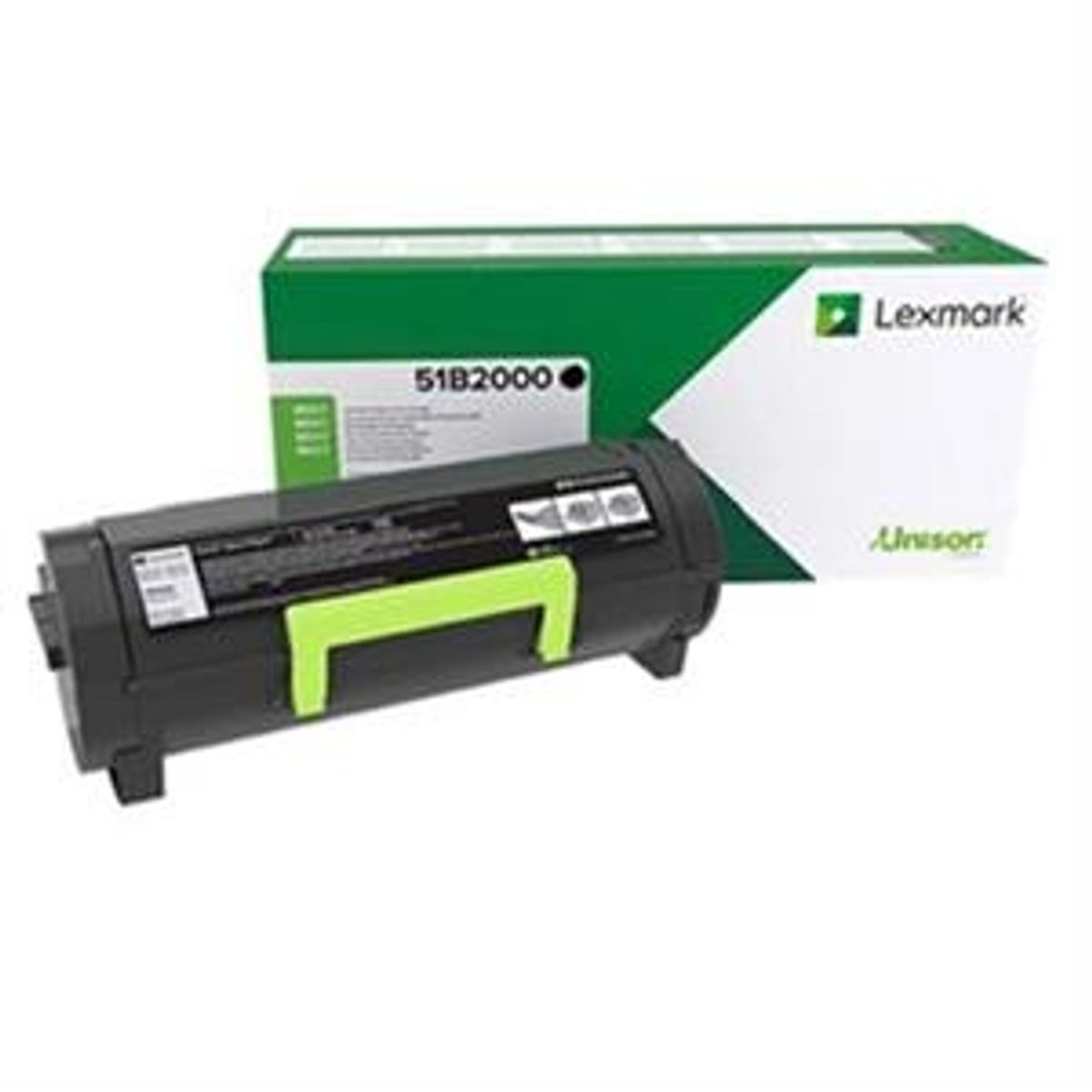 Sort lasertoner - Lexmark 51B2000 - 2.500 sider