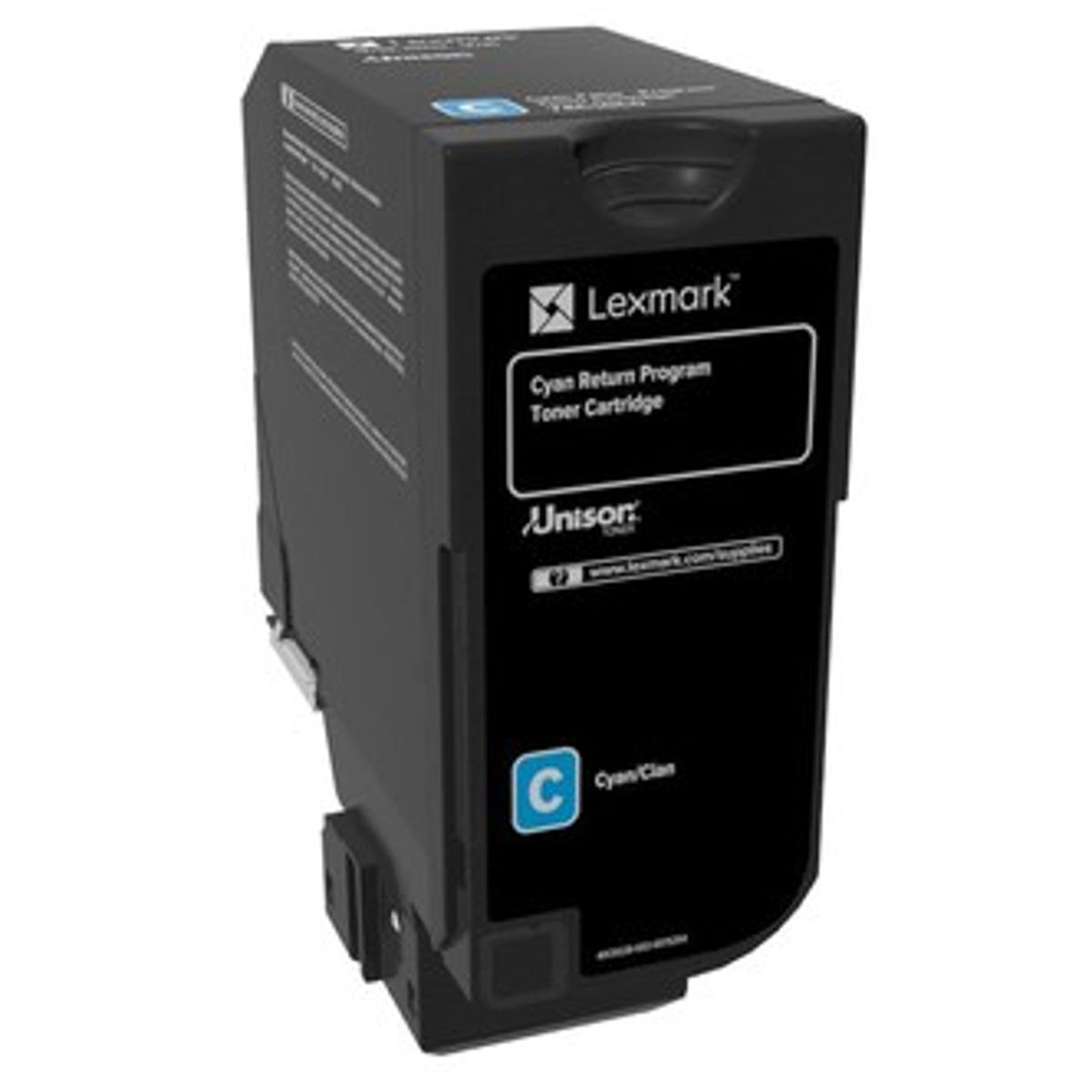 Cyan lasertoner - Lexmark 74C20C0 - 3.000 sider