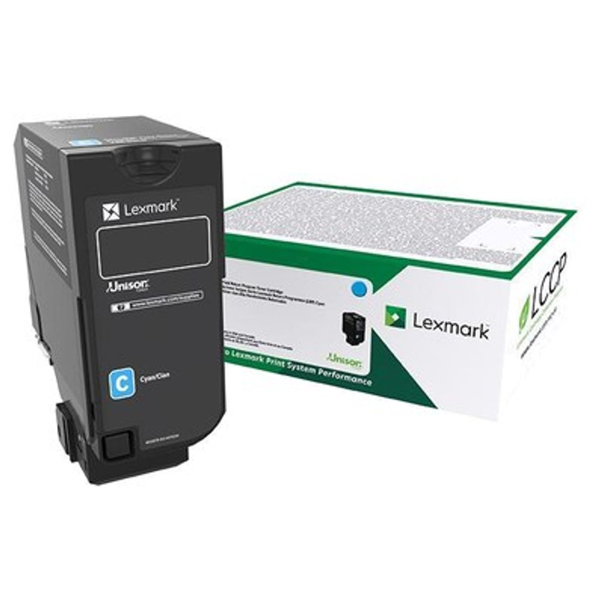 Cyan lasertoner - Lexmark 827 - 15.000 sider